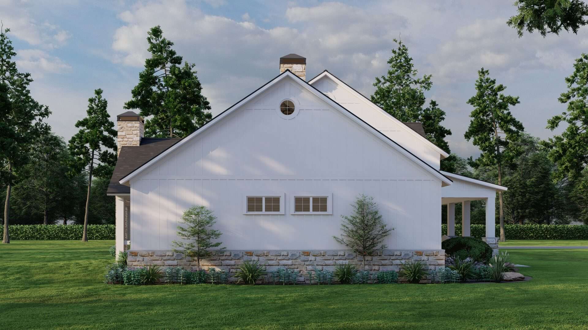 Left Side View of this 4-Bedroom,2683 Sq Ft Plan -193-1299