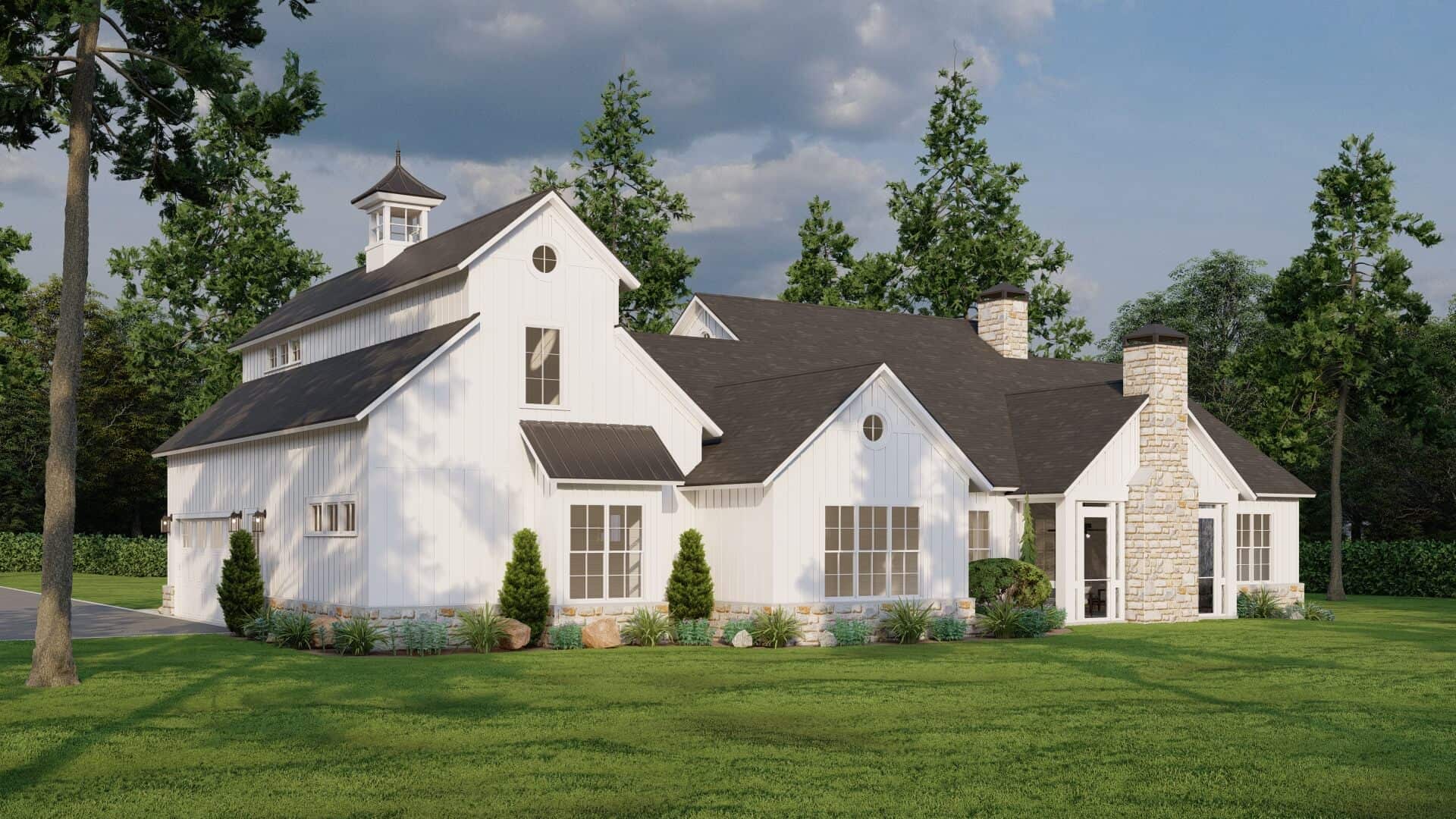 Rear View of this 4-Bedroom,2683 Sq Ft Plan -193-1299
