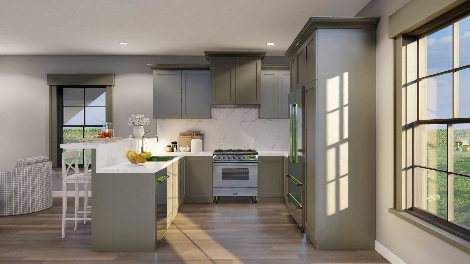 Kitchen of this 2-Bedroom,1345 Sq Ft Plan -193-1304