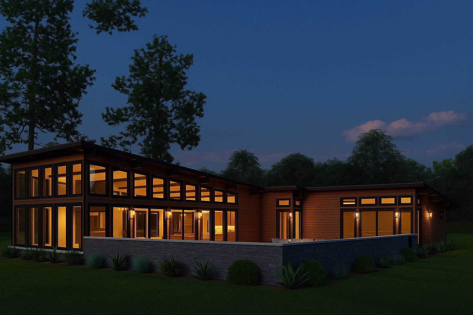 Home at Night of this 3-Bedroom,2480 Sq Ft Plan -193-1307