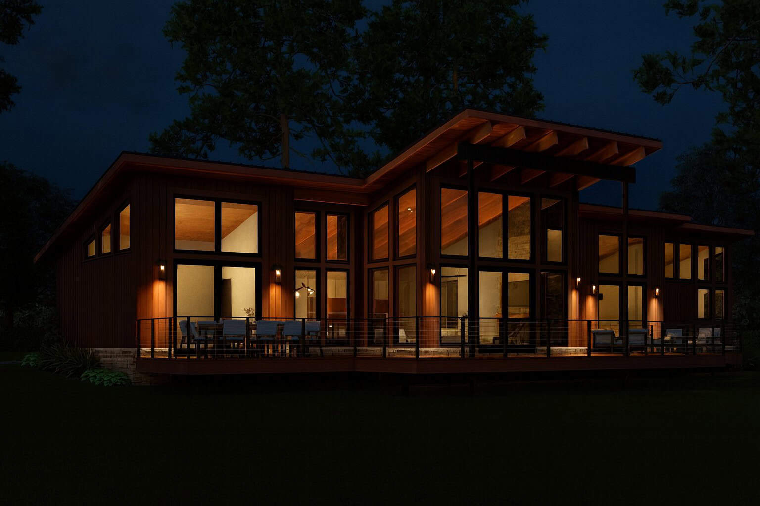 Home at Night of this 2-Bedroom,1655 Sq Ft Plan -193-1312