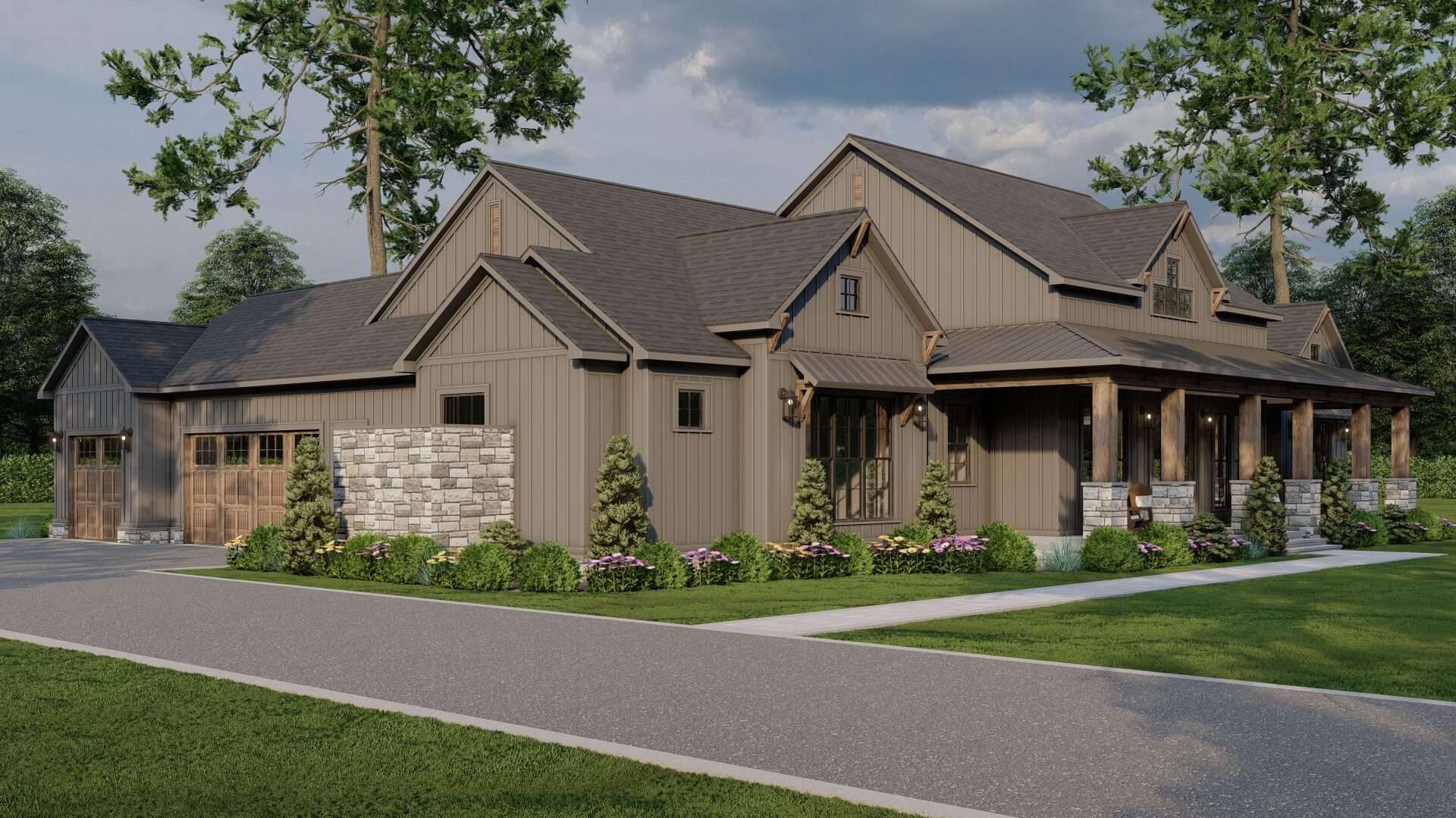 Left Side View of this 3-Bedroom,2480 Sq Ft Plan -193-1314