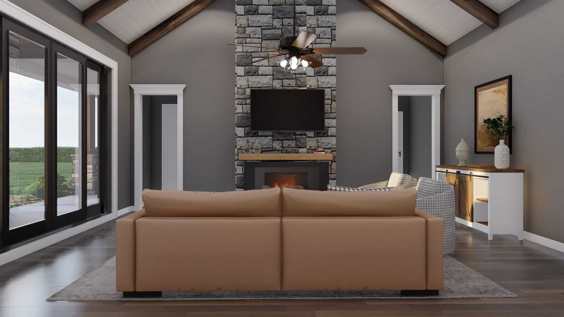 Great Room: Fireplace of this 3-Bedroom,2480 Sq Ft Plan -193-1314