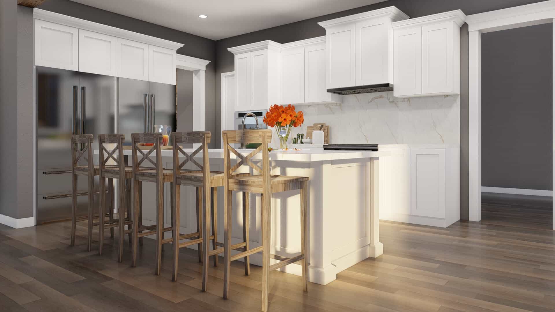 Kitchen: Kitchen Island of this 3-Bedroom,2480 Sq Ft Plan -193-1314