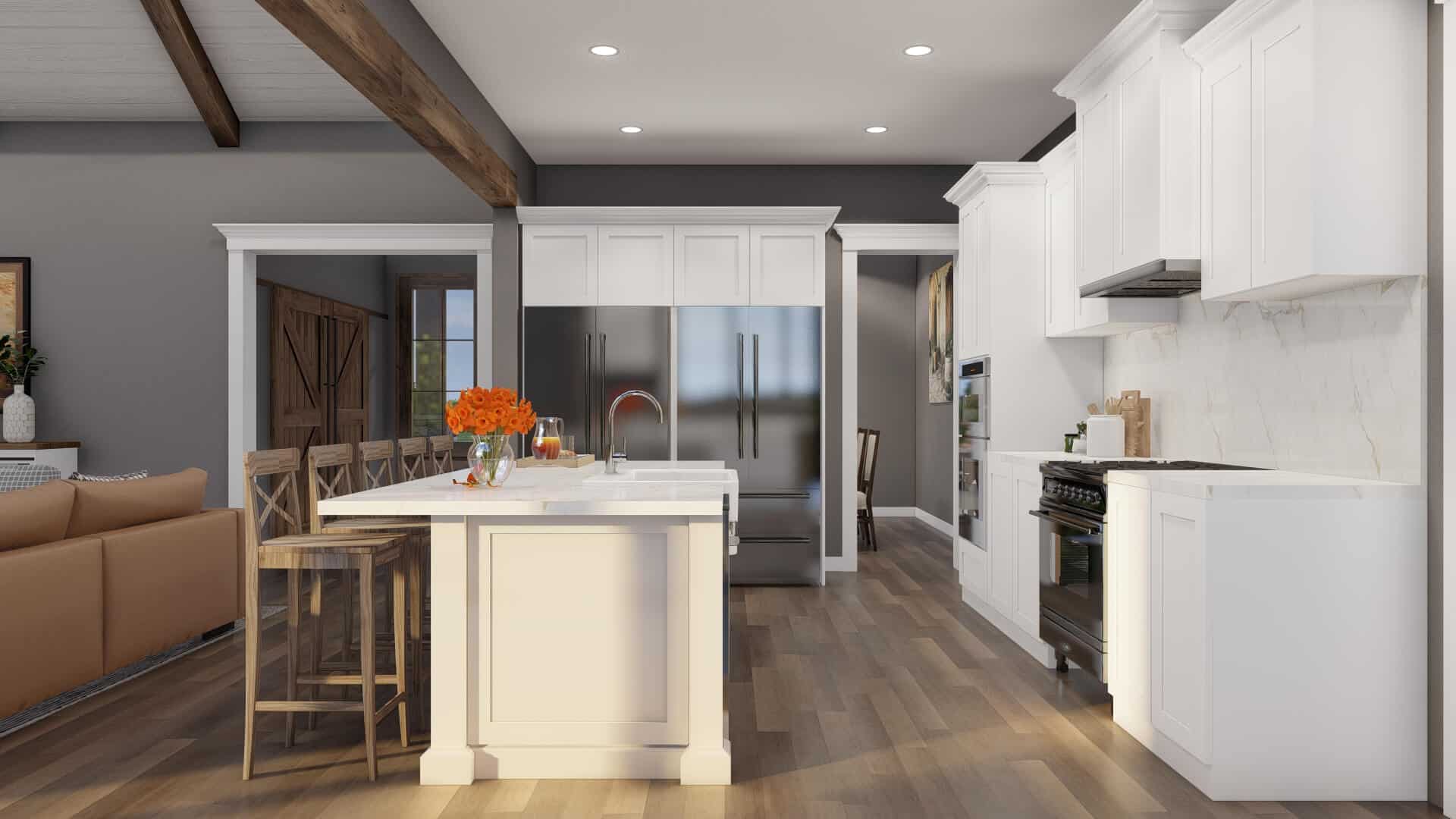 Kitchen: Kitchen Island of this 3-Bedroom,2480 Sq Ft Plan -193-1314