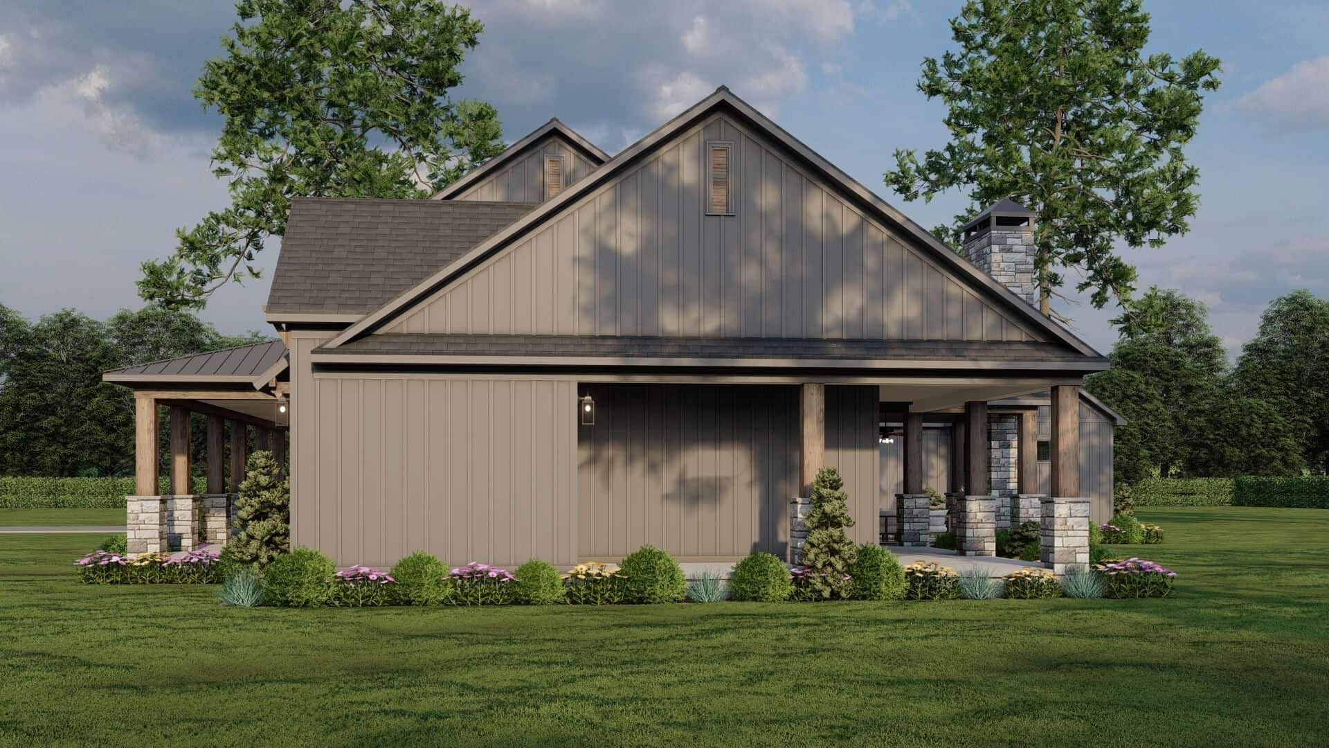 Right Side View of this 3-Bedroom,2480 Sq Ft Plan -193-1314