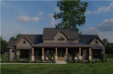 3-Bedroom, 2480 Sq Ft Country House Plan - 193-1314 - Front Exterior