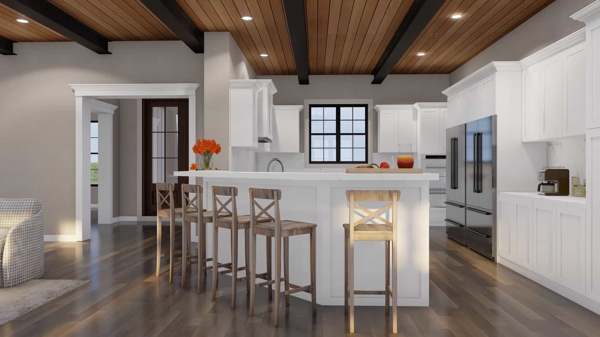 Kitchen: Breakfast Bar of this 3-Bedroom,3106 Sq Ft Plan -193-1316