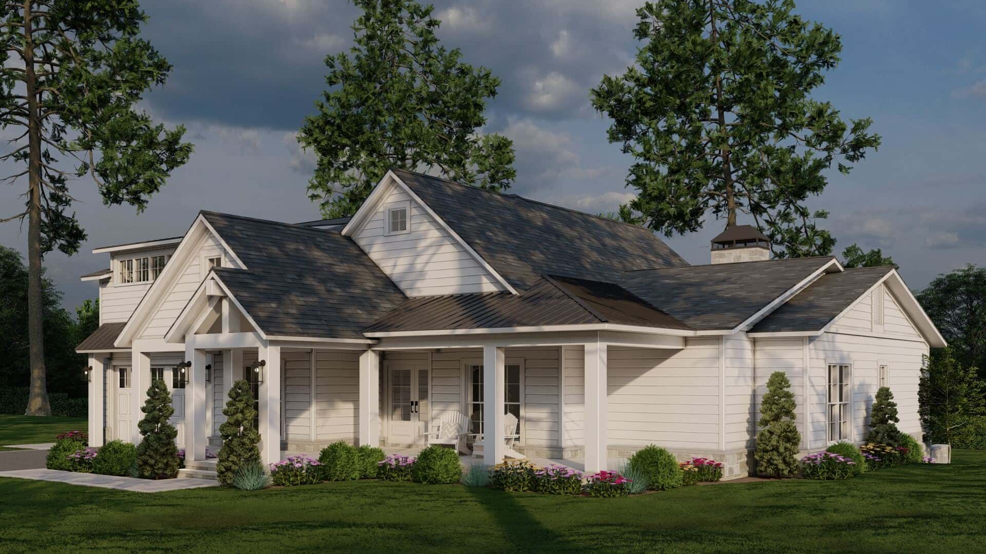 Right Side View of this 4-Bedroom,2552 Sq Ft Plan -193-1318