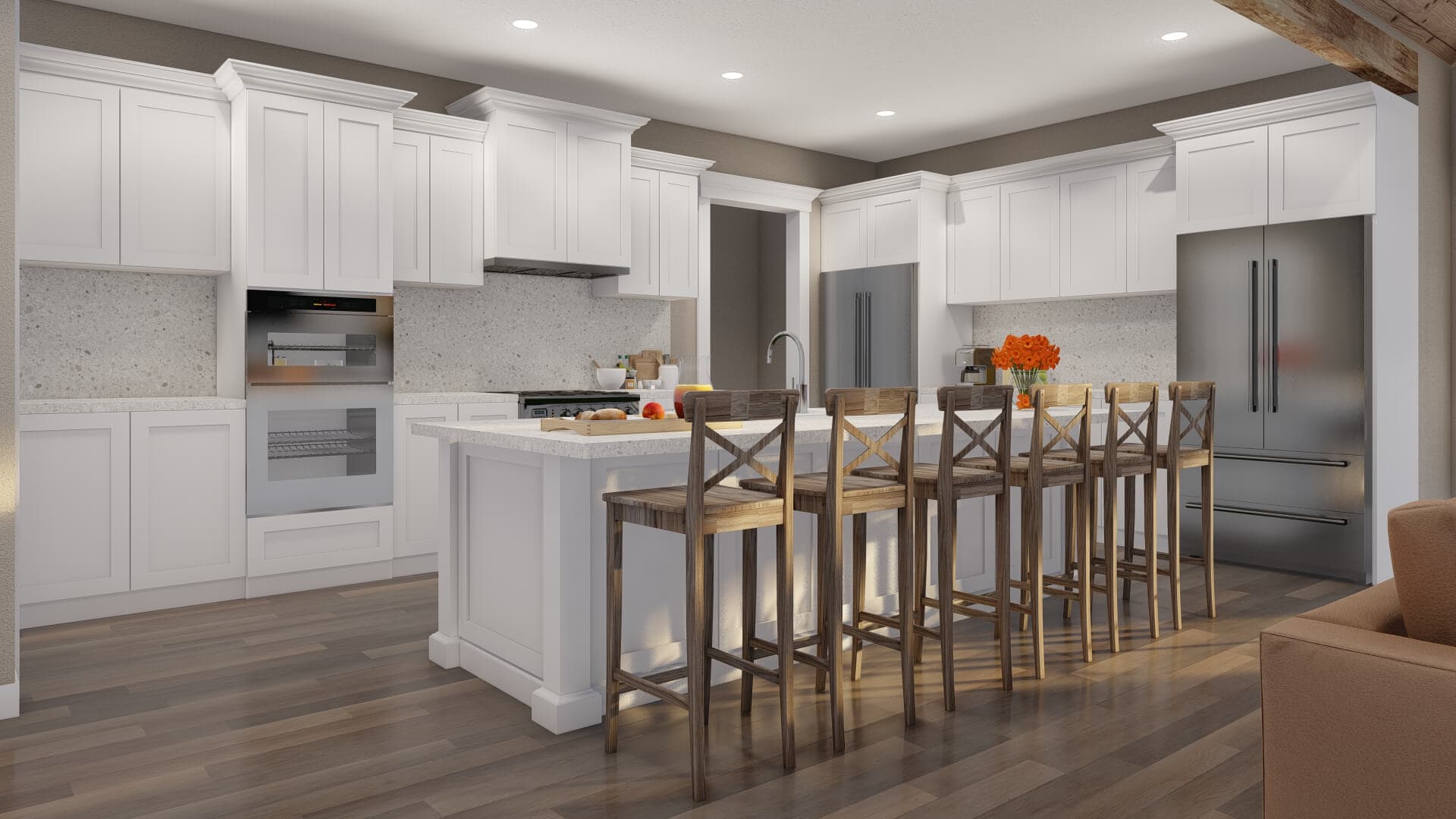 Kitchen: Kitchen Island of this 4-Bedroom,2552 Sq Ft Plan -193-1318