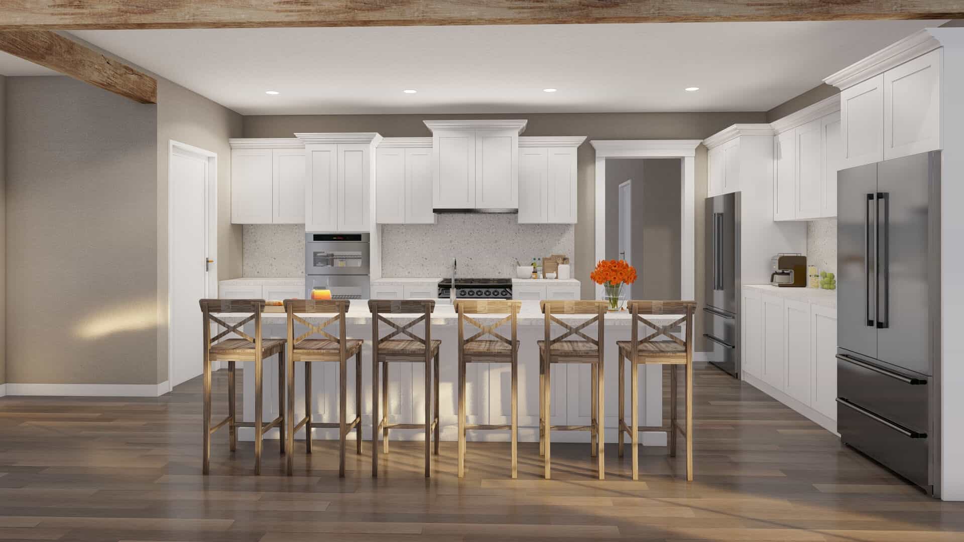 Kitchen: Kitchen Island of this 4-Bedroom,2552 Sq Ft Plan -193-1318