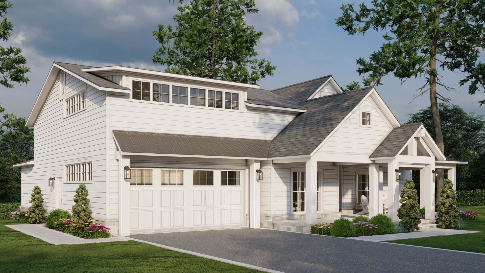 Left Side View of this 4-Bedroom,2552 Sq Ft Plan -193-1318