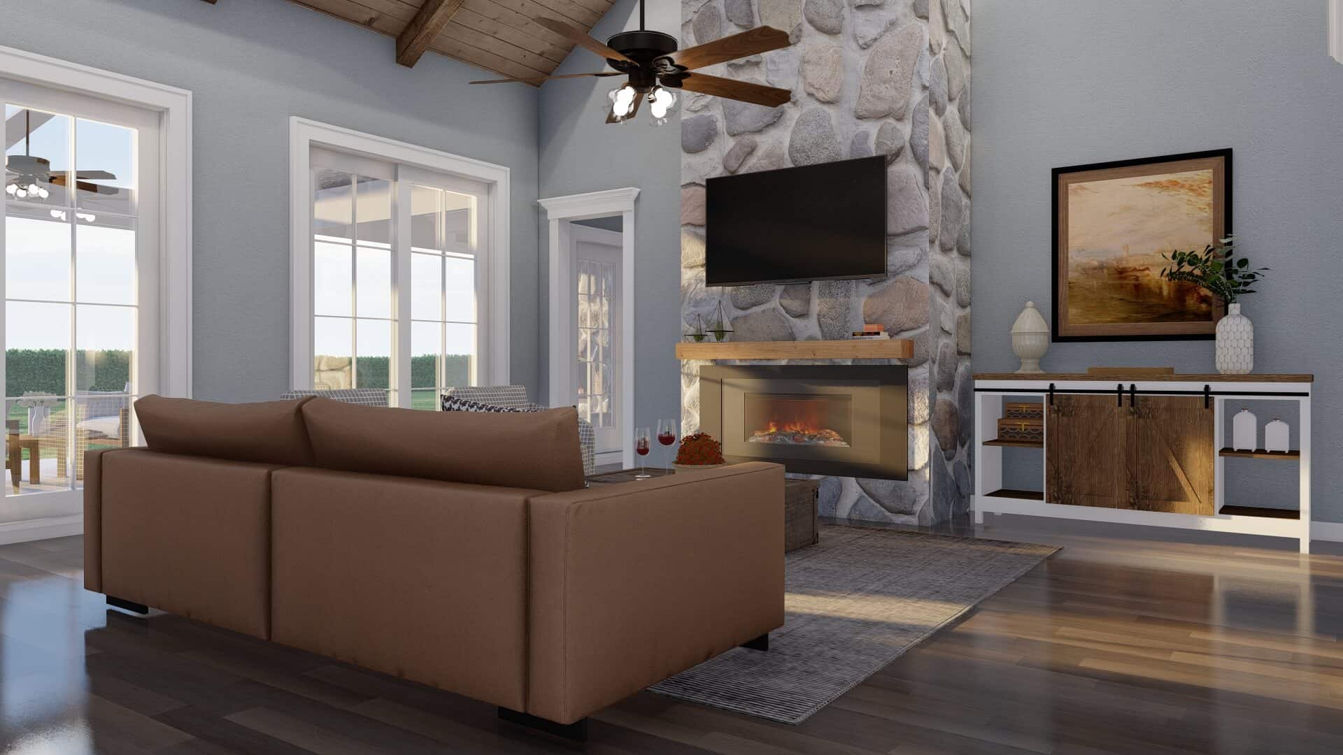 Great Room: Ceiling of this 4-Bedroom,2663 Sq Ft Plan -193-1322