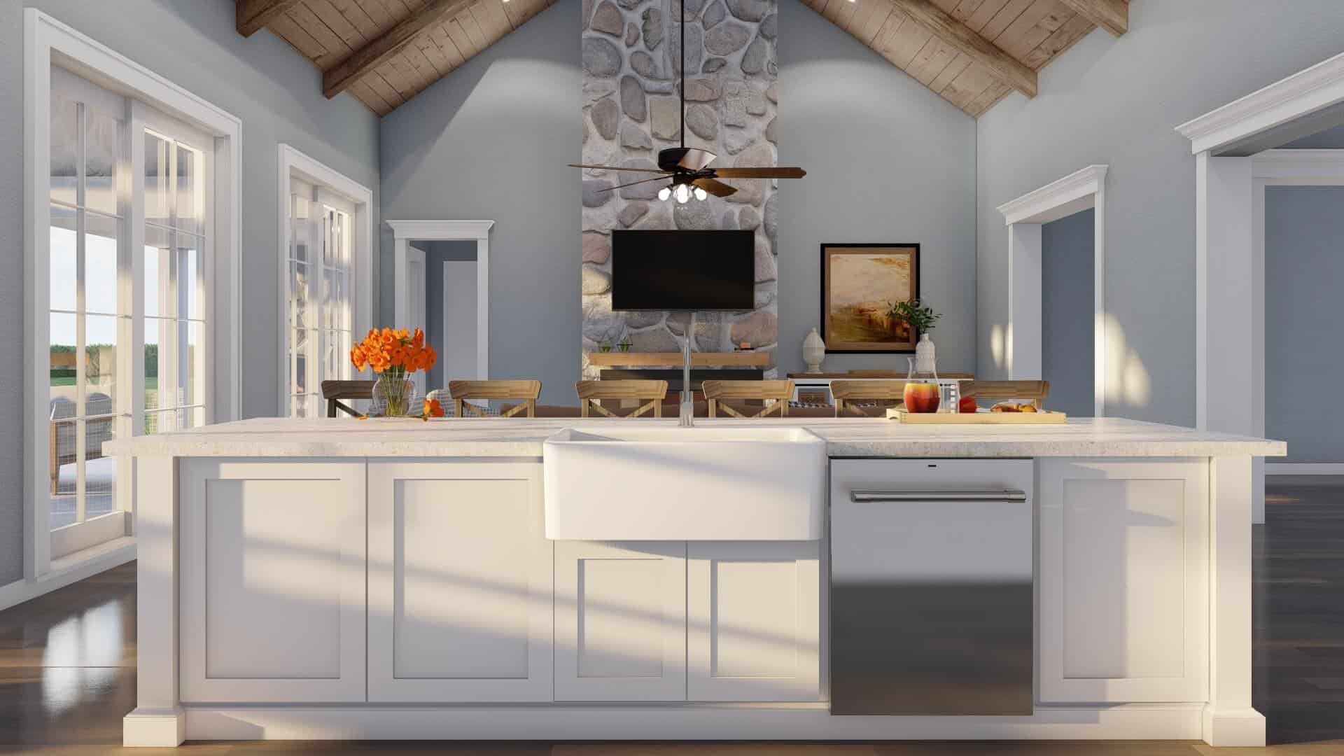 Kitchen: Kitchen Island of this 4-Bedroom,2663 Sq Ft Plan -193-1322