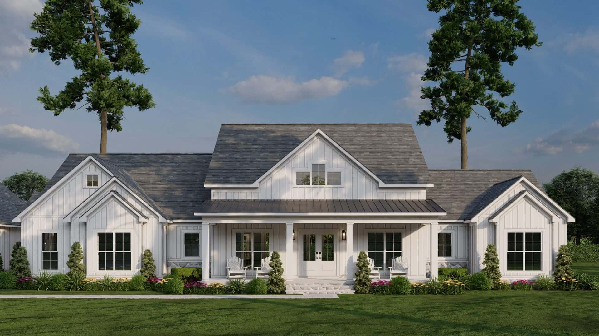 Front View of this 4-Bedroom,2663 Sq Ft Plan -193-1322