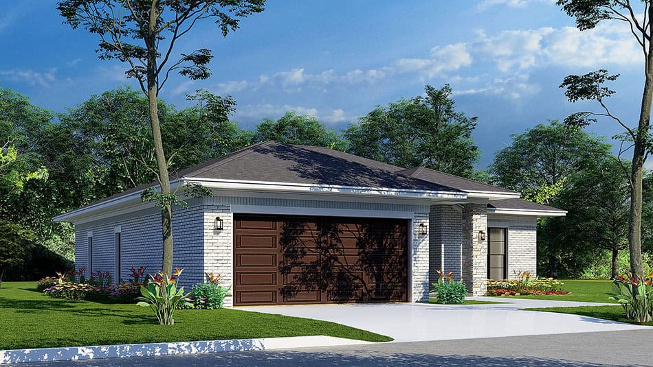 Left Side View of this 3-Bedroom,1491 Sq Ft Plan -193-1331