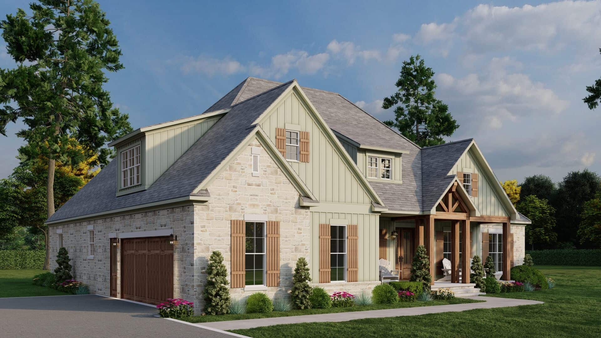 Left Side View of this 3-Bedroom,2755 Sq Ft Plan -193-1347
