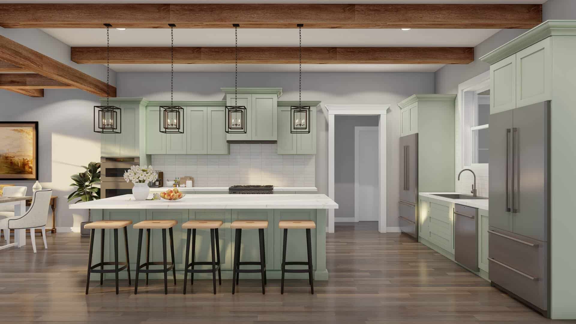 Kitchen: Kitchen Island of this 3-Bedroom,2755 Sq Ft Plan -193-1347