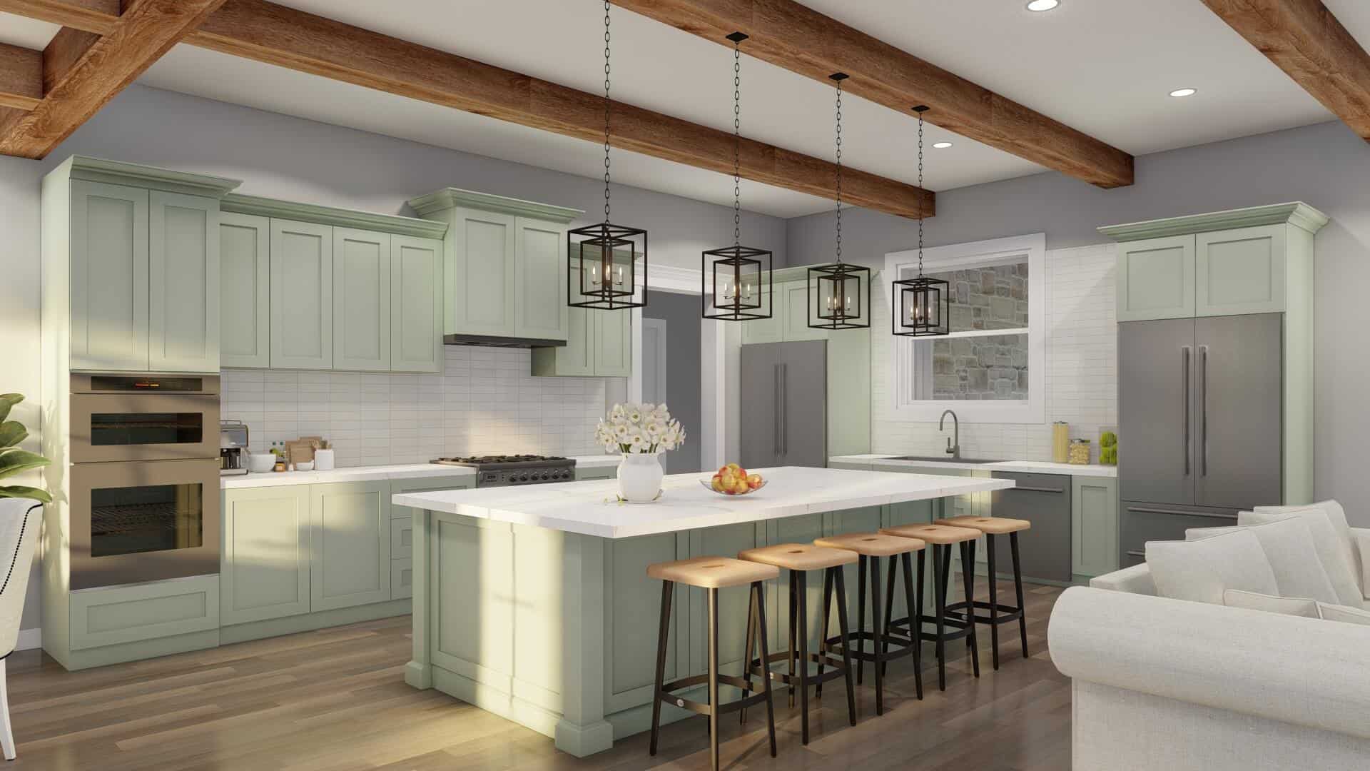 Kitchen: Kitchen Island of this 3-Bedroom,2755 Sq Ft Plan -193-1347