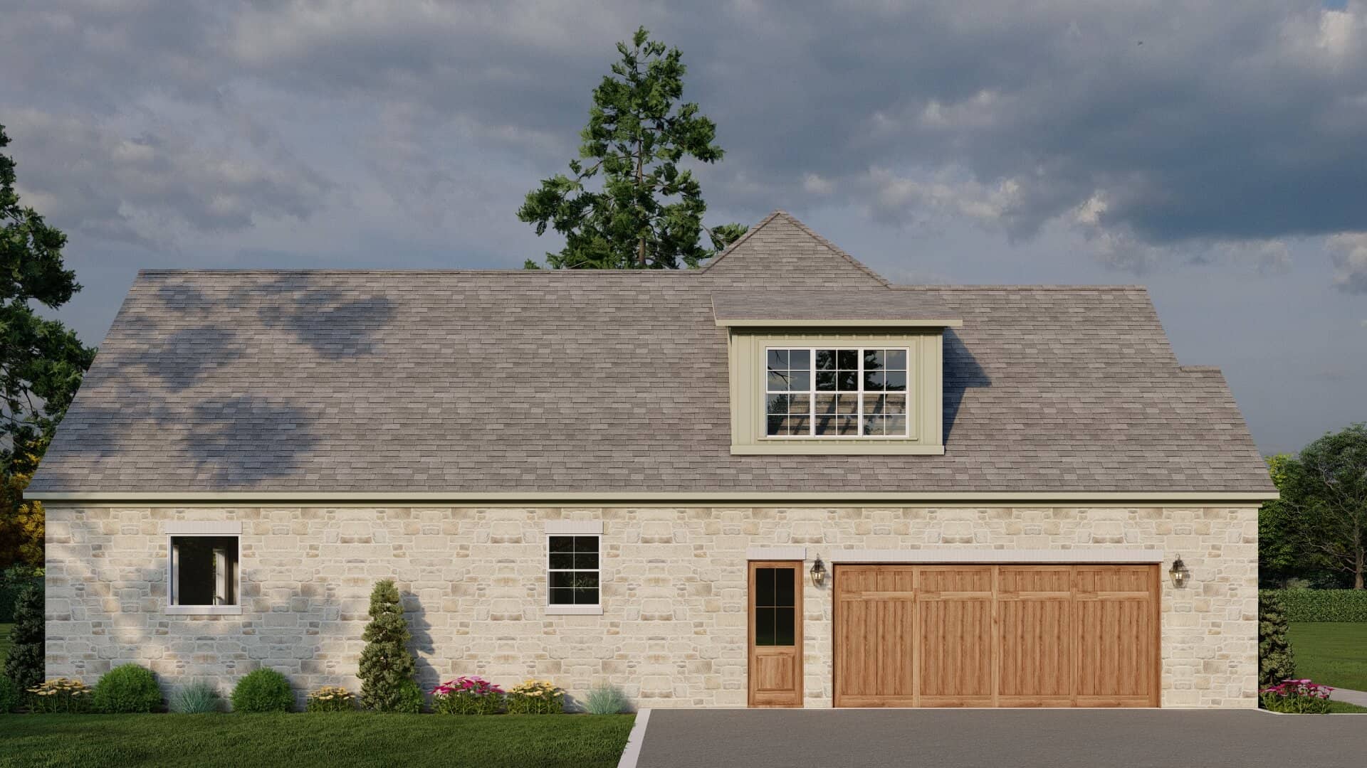 Left Side View of this 3-Bedroom,2755 Sq Ft Plan -193-1347