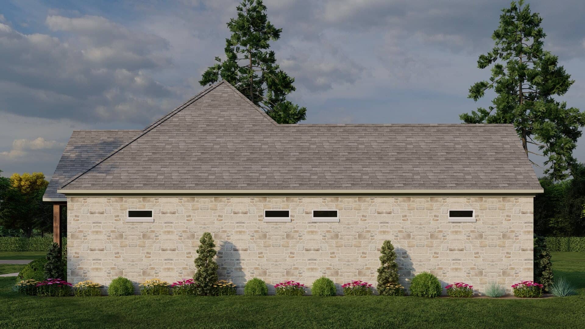 Right Side View of this 3-Bedroom,2755 Sq Ft Plan -193-1347