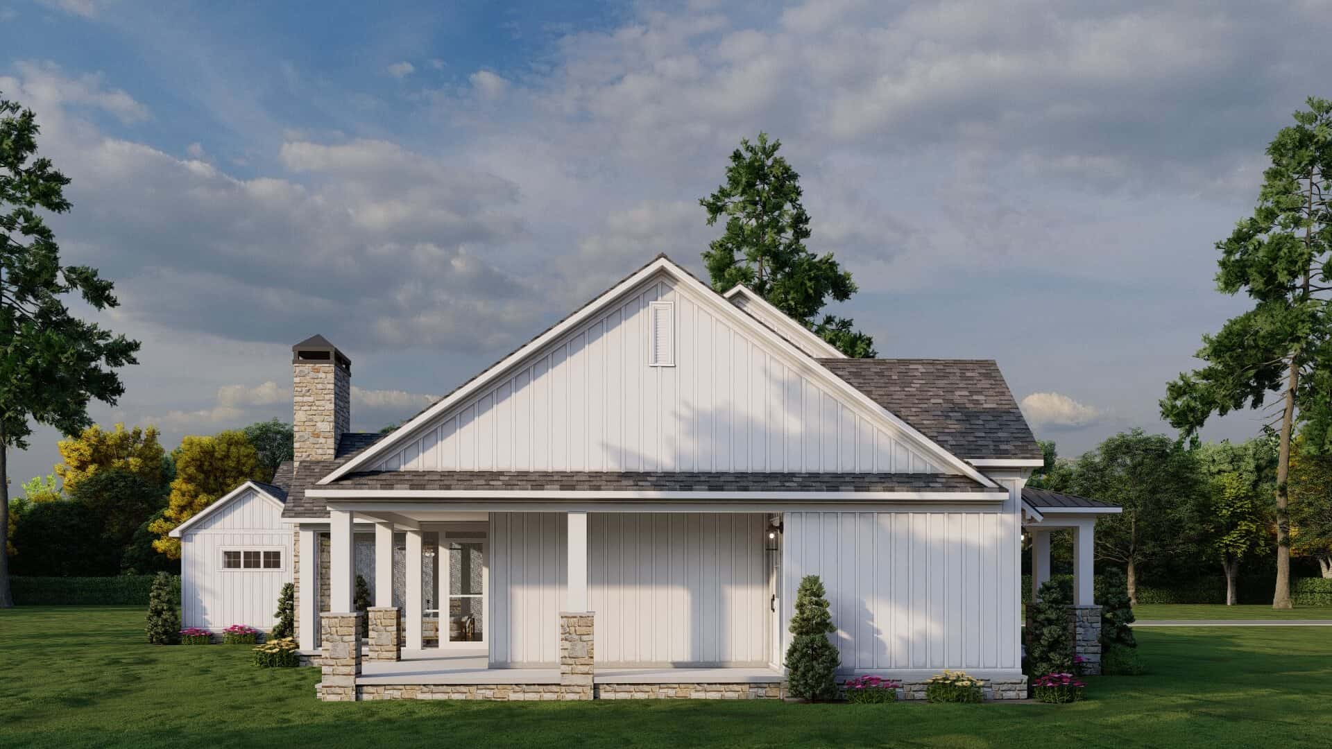 Left Side View of this 3-Bedroom,2481 Sq Ft Plan -193-1351