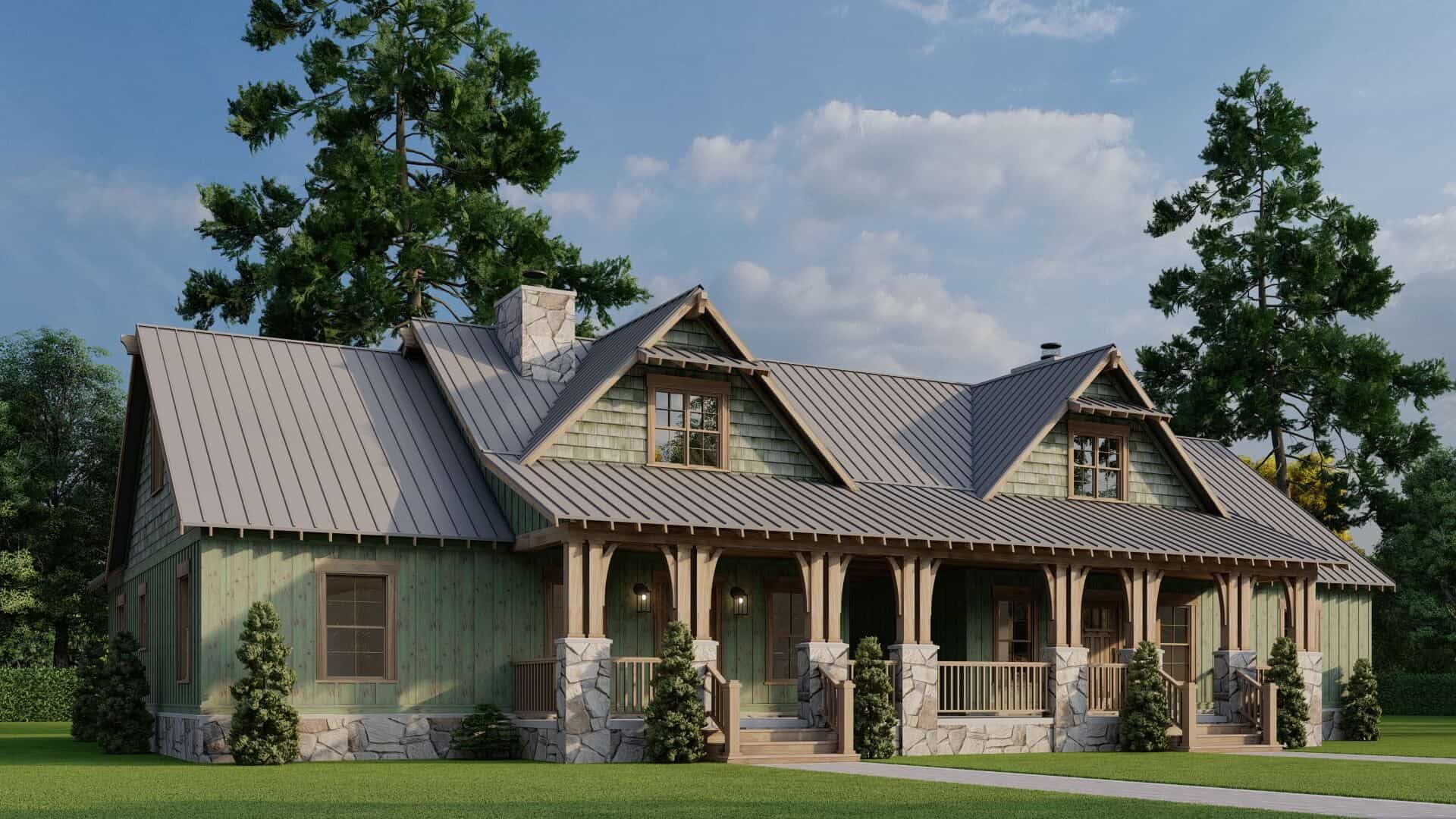 Left Side View of this 6-Bedroom,3620 Sq Ft Plan -193-1354