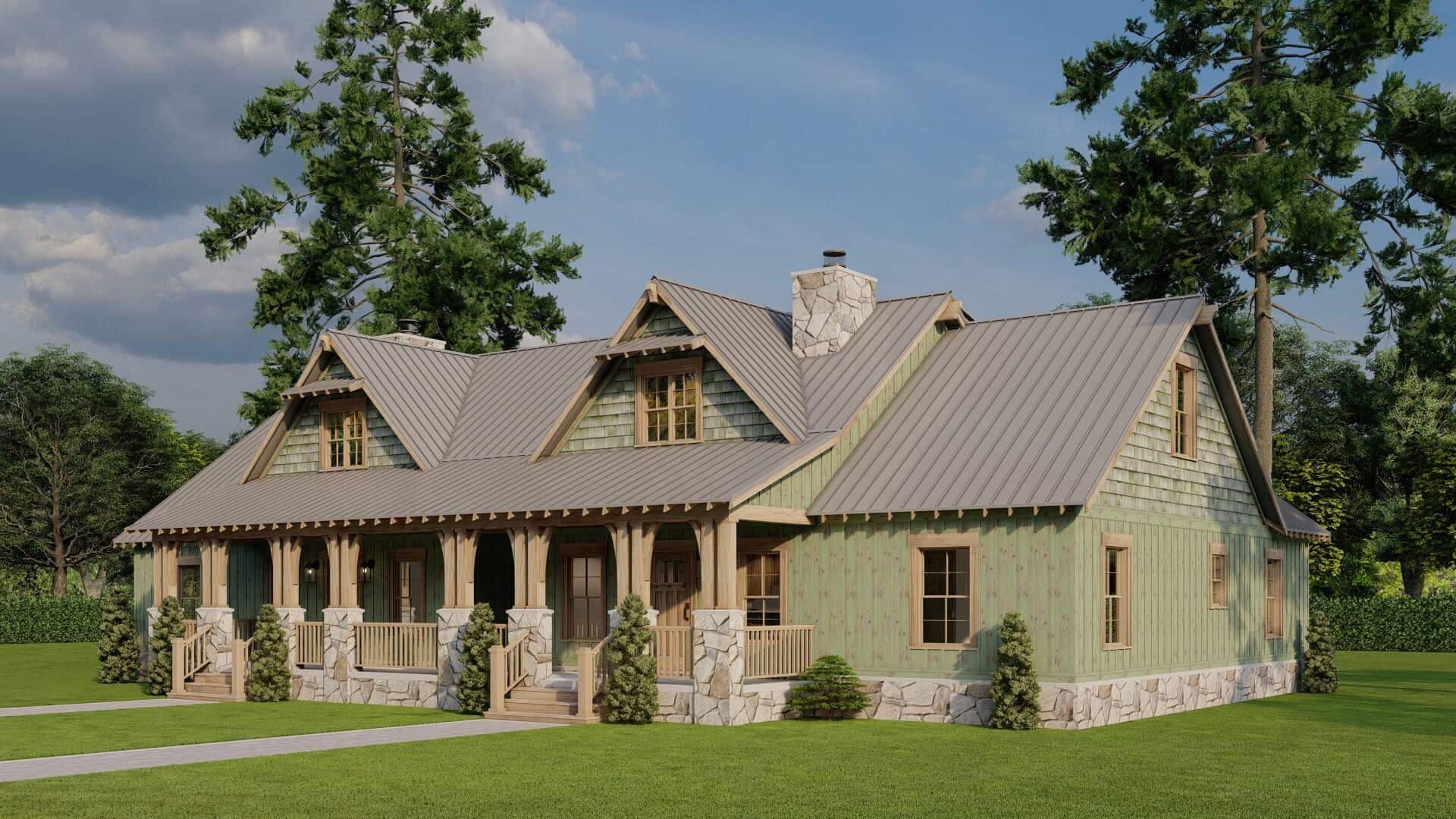 Right Side View of this 6-Bedroom,3620 Sq Ft Plan -193-1354
