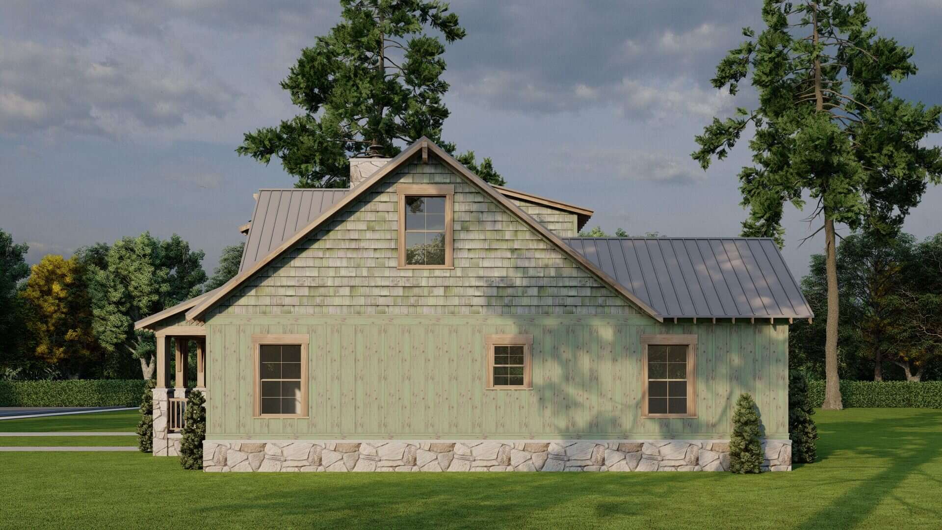 Right Side View of this 6-Bedroom,3620 Sq Ft Plan -193-1354