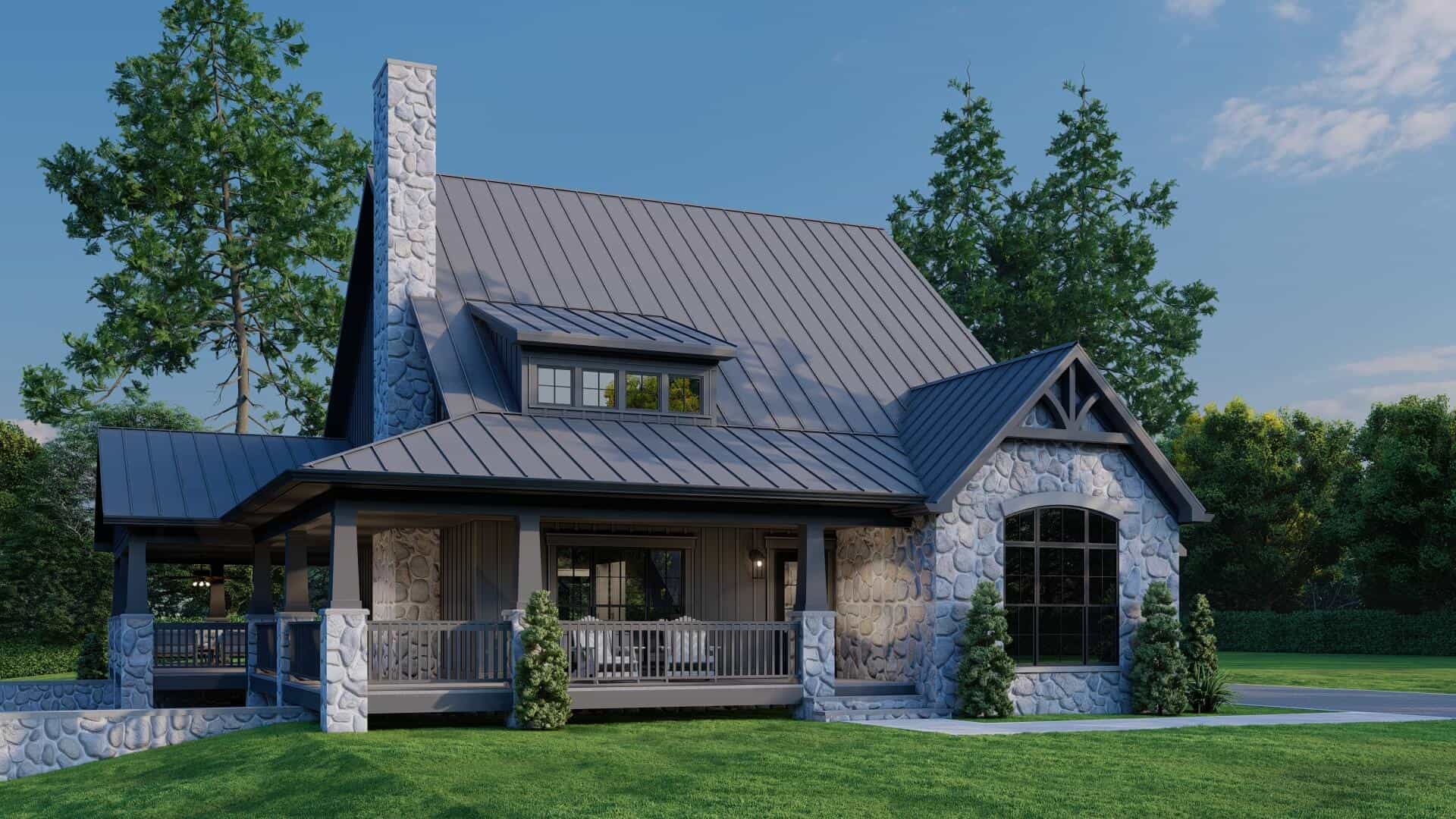 Left Side View of this 4-Bedroom,3798 Sq Ft Plan -193-1355