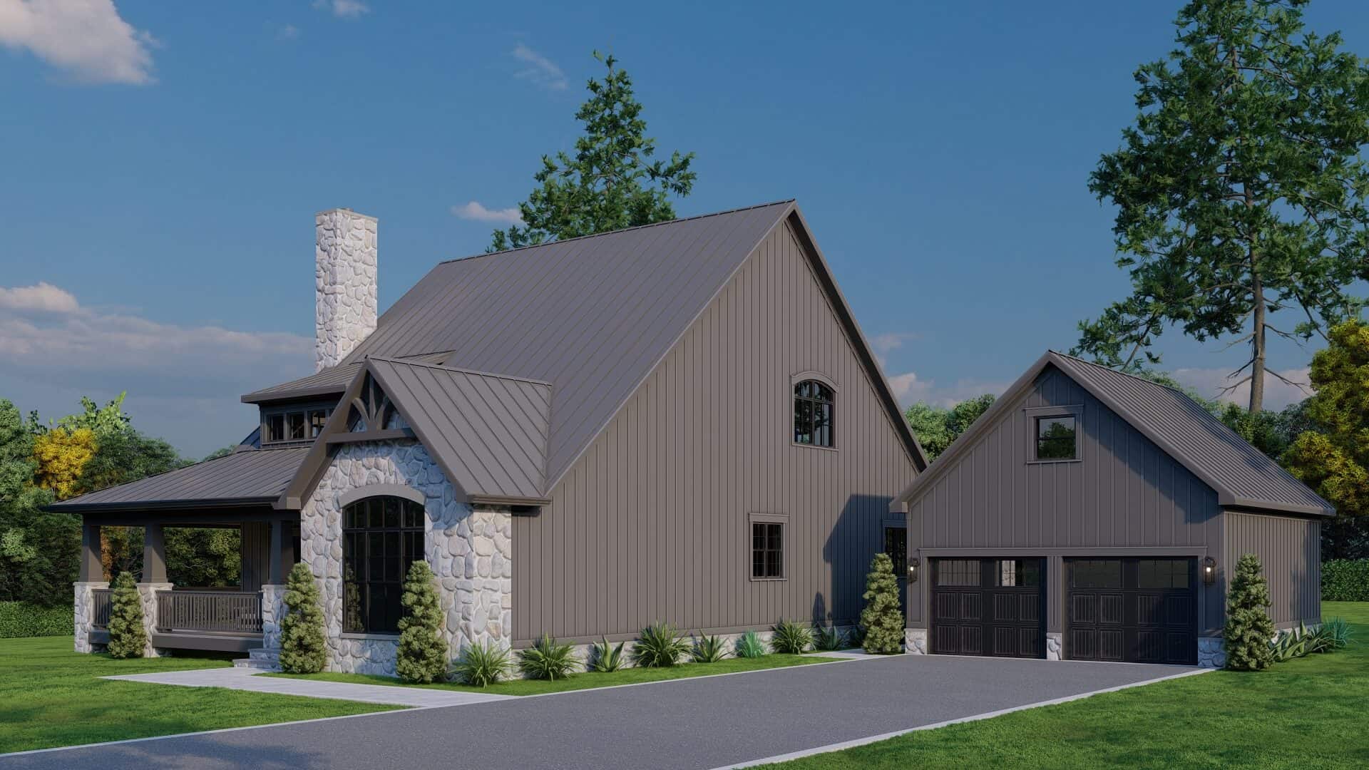 Right Side View of this 4-Bedroom,3798 Sq Ft Plan -193-1355