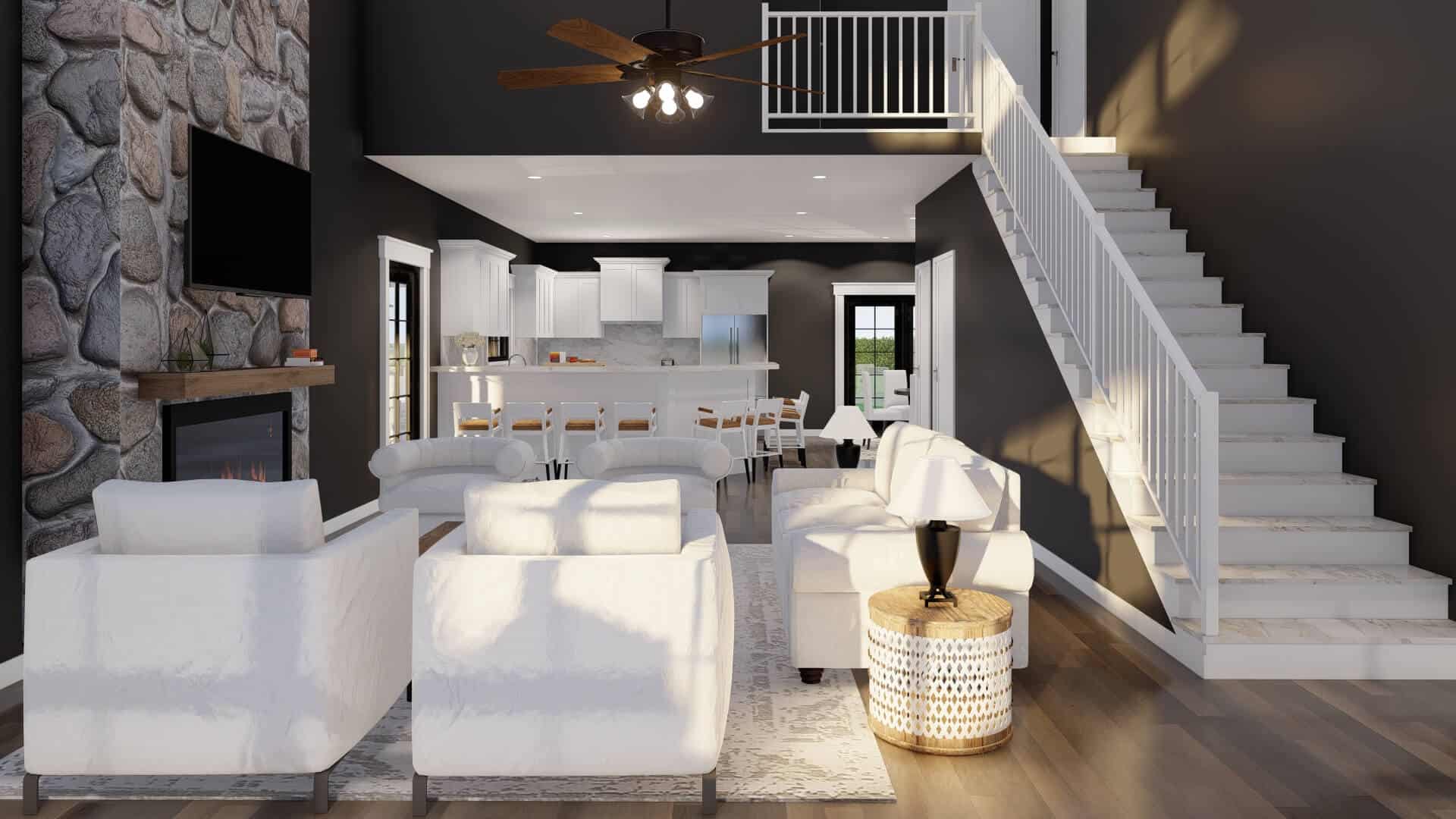 Great Room of this 4-Bedroom,3798 Sq Ft Plan -193-1355