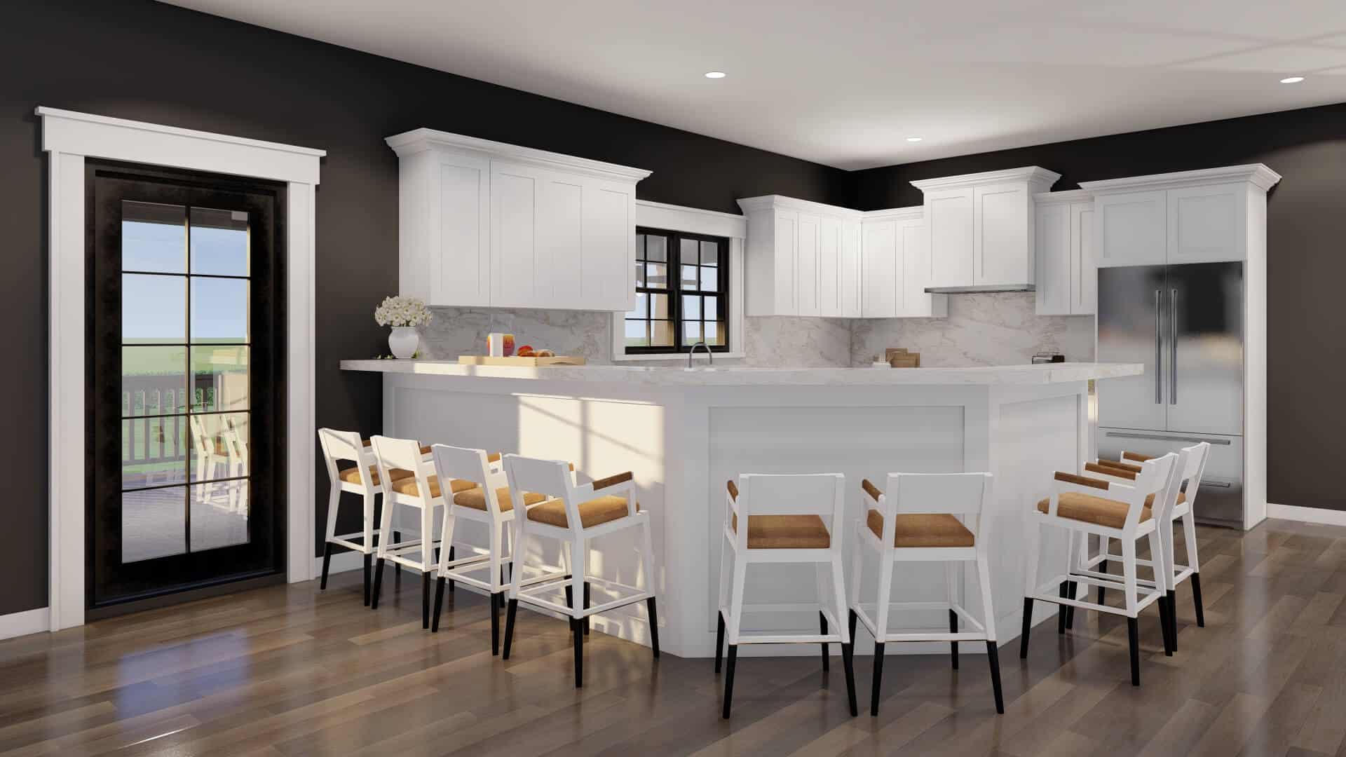 Kitchen: Breakfast Bar of this 4-Bedroom,3798 Sq Ft Plan -193-1355