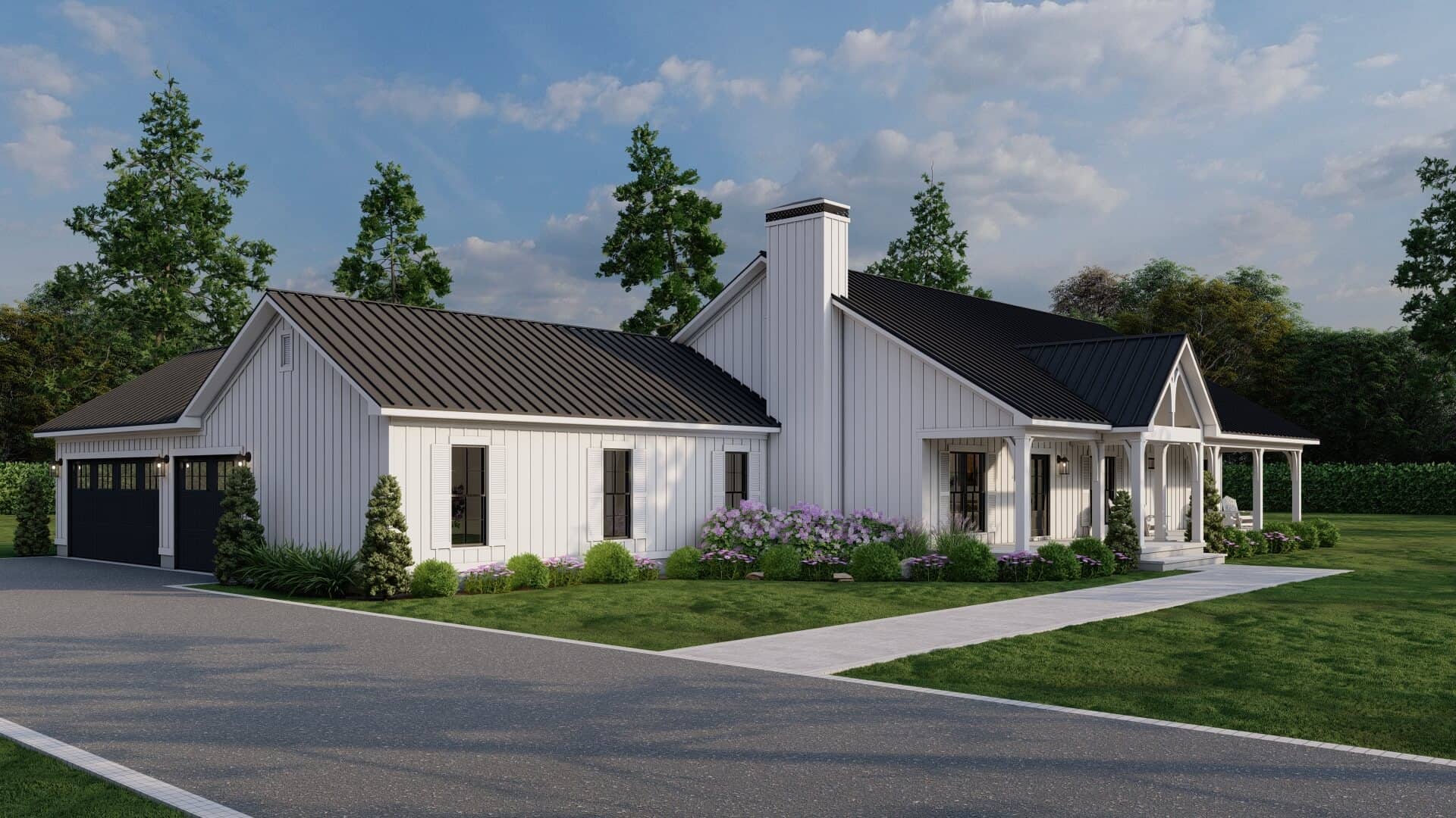 Left Side View of this 3-Bedroom,2411 Sq Ft Plan -193-1357