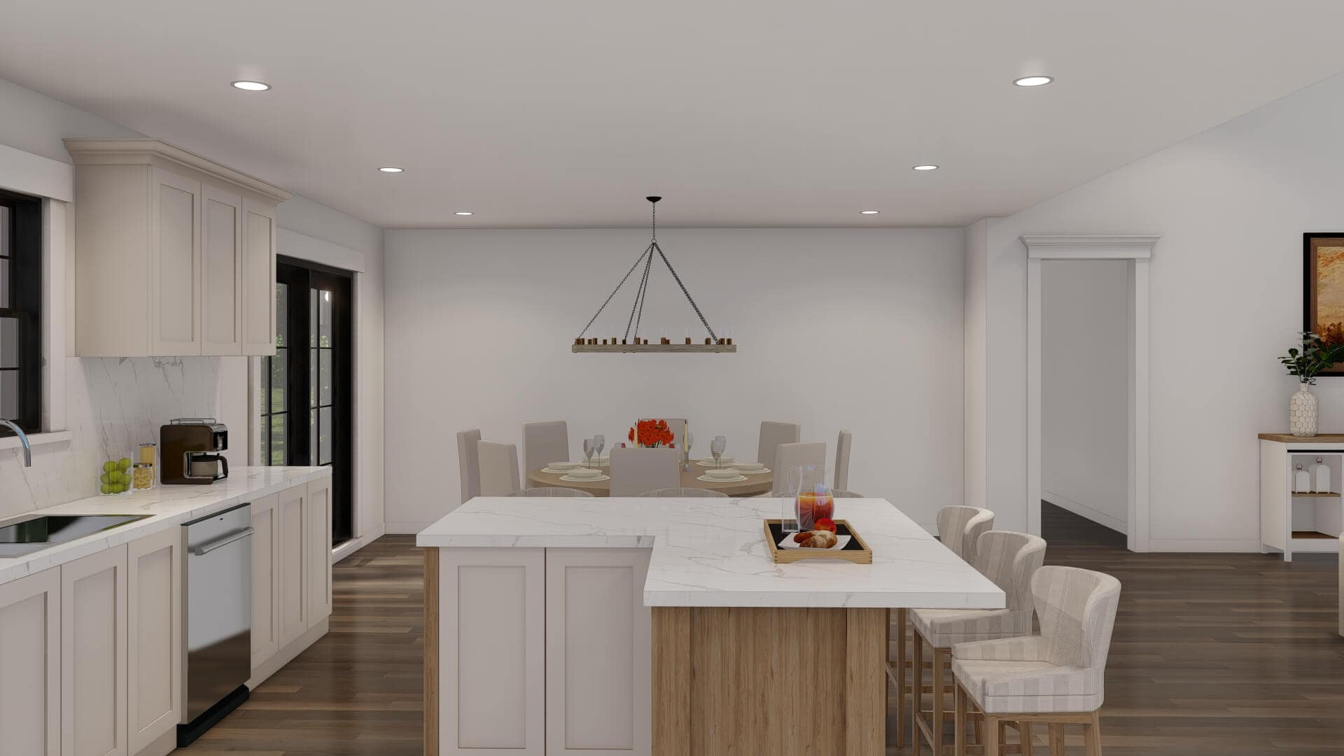 Kitchen: Kitchen Island of this 3-Bedroom,2411 Sq Ft Plan -193-1357