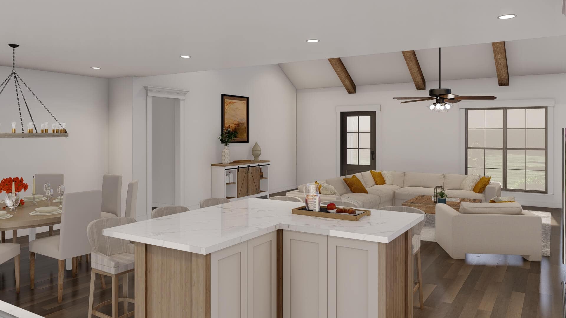 Kitchen: Kitchen Island of this 3-Bedroom,2411 Sq Ft Plan -193-1357