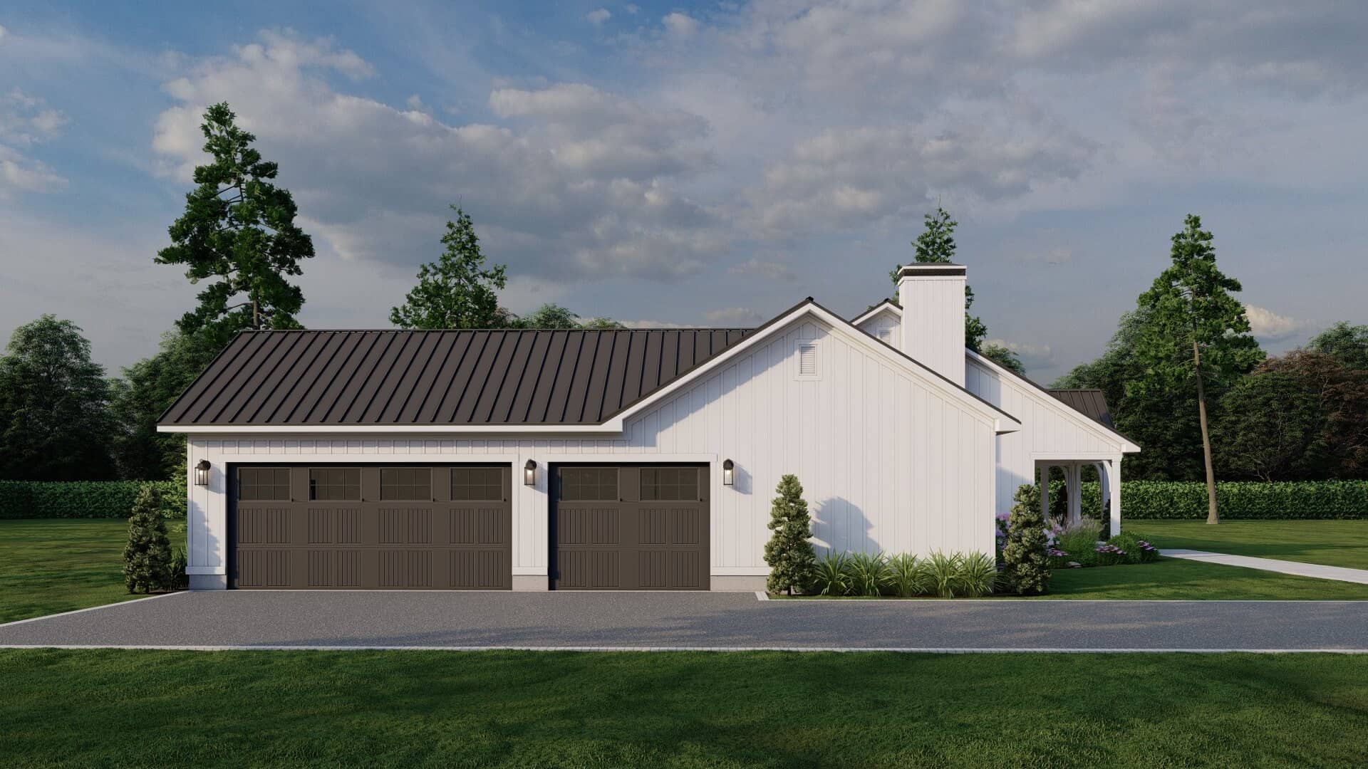 Left Side View of this 3-Bedroom,2411 Sq Ft Plan -193-1357