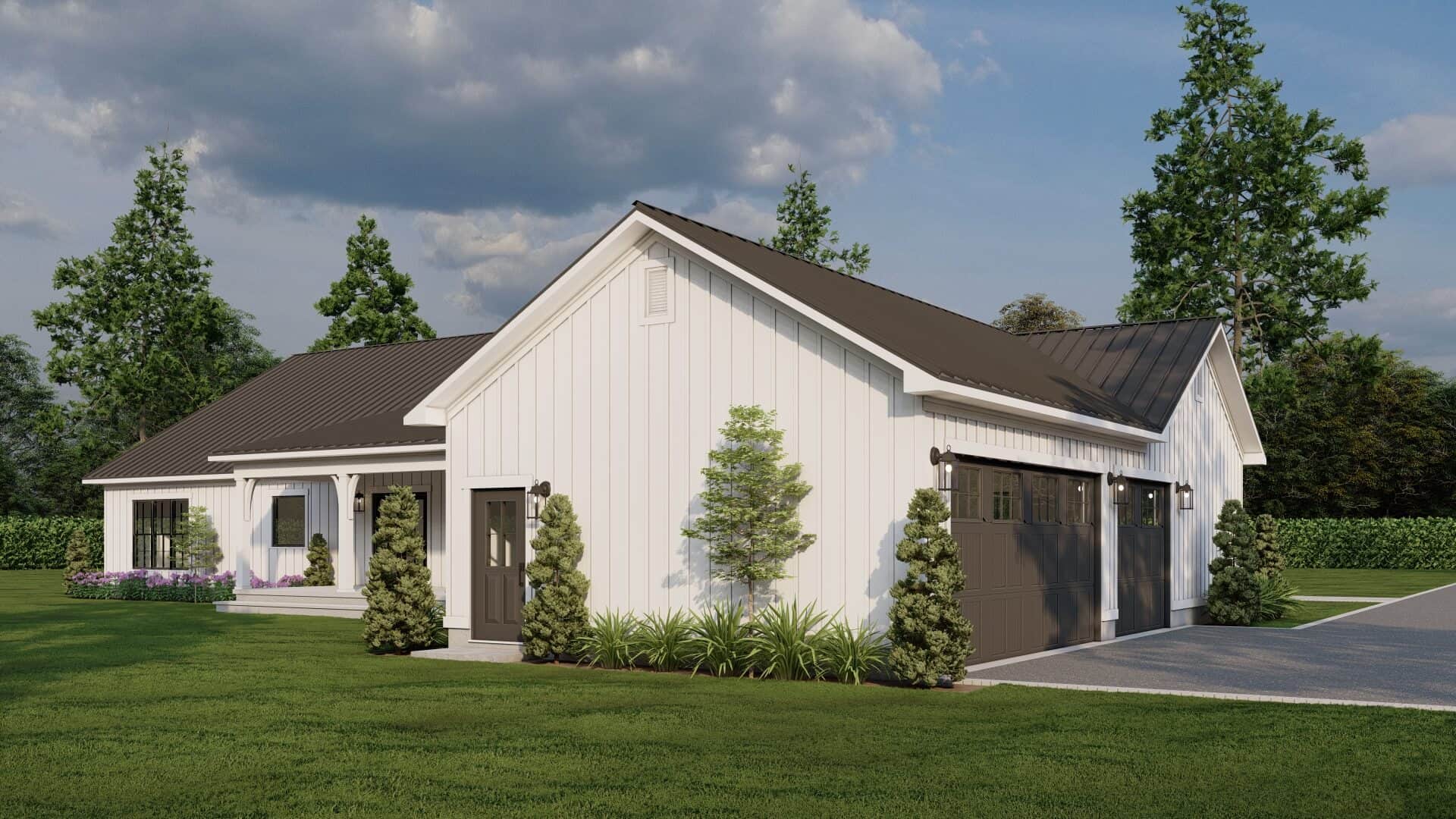 Rear View of this 3-Bedroom,2411 Sq Ft Plan -193-1357