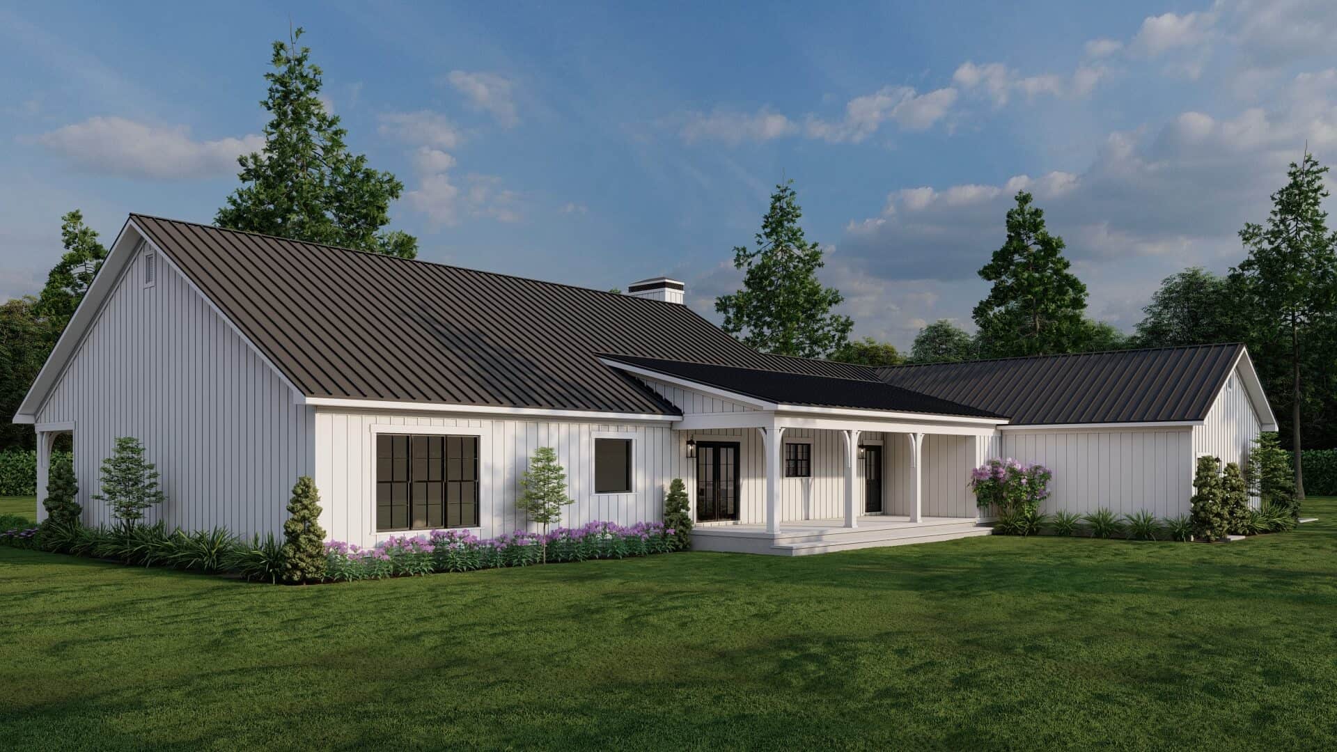 Rear View of this 3-Bedroom,2411 Sq Ft Plan -193-1357