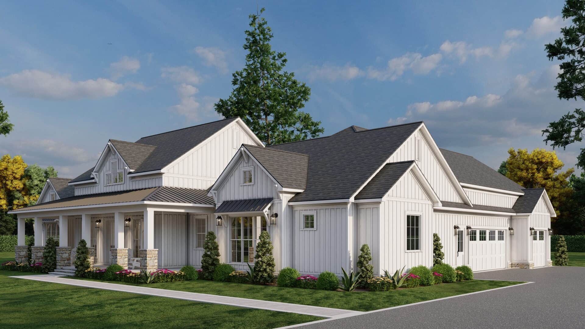 Right Side View of this 3-Bedroom,2580 Sq Ft Plan -193-1358