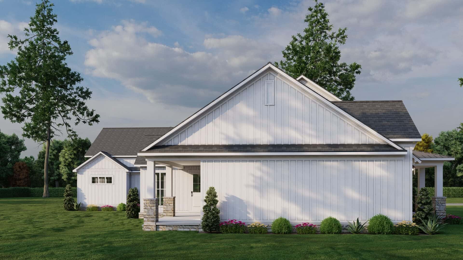 Left Side View of this 3-Bedroom,2580 Sq Ft Plan -193-1358