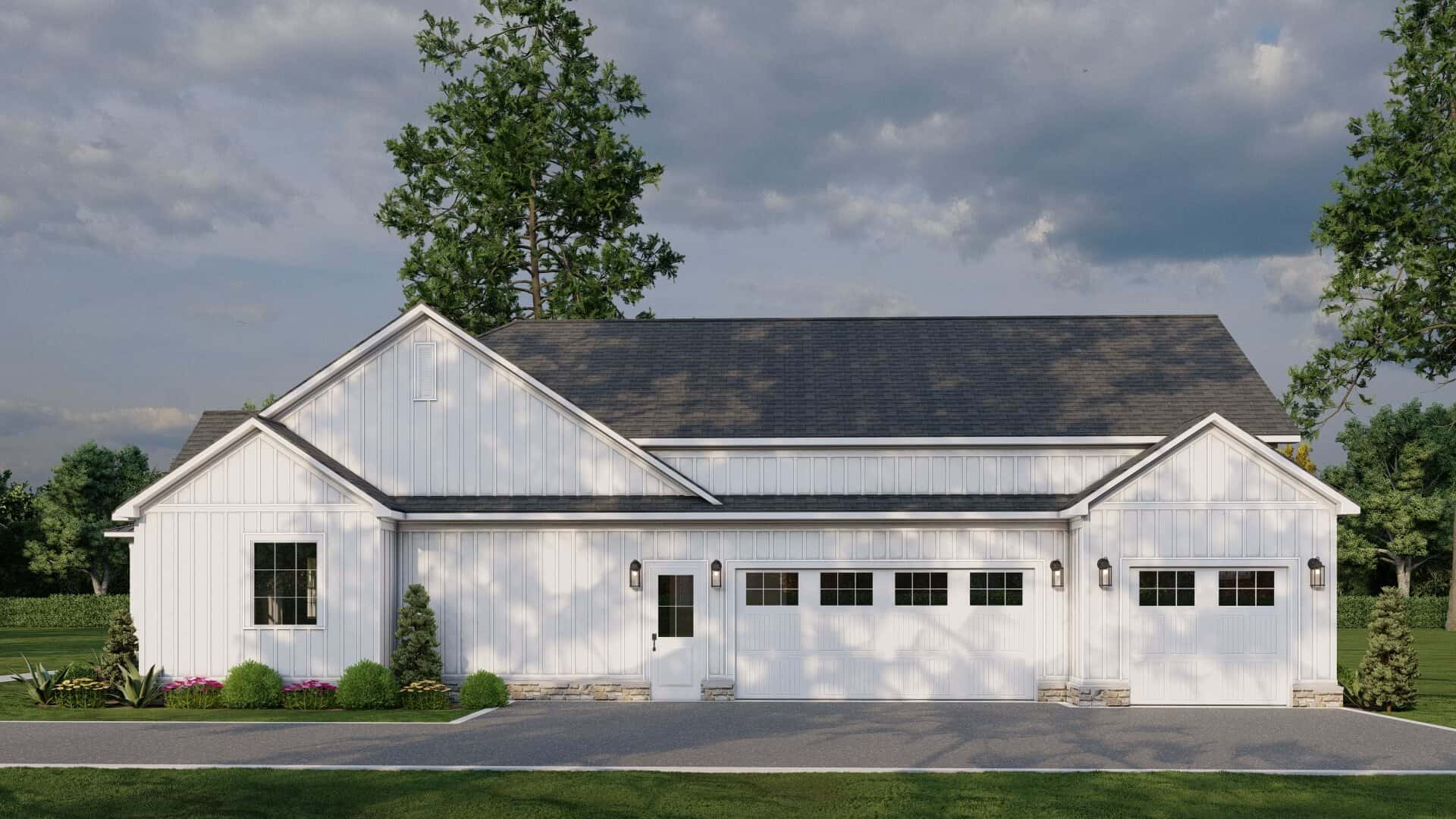 Right Side View of this 3-Bedroom,2580 Sq Ft Plan -193-1358