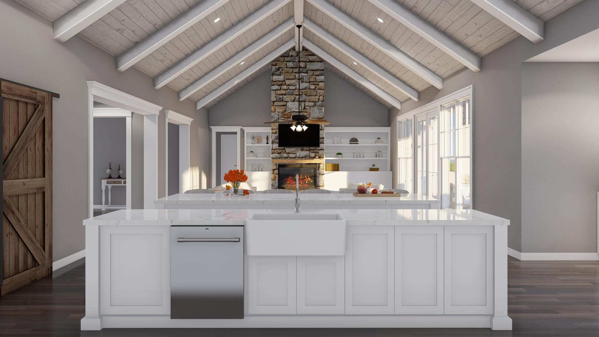 Kitchen: Kitchen Island of this 4-Bedroom,2719 Sq Ft Plan -193-1359