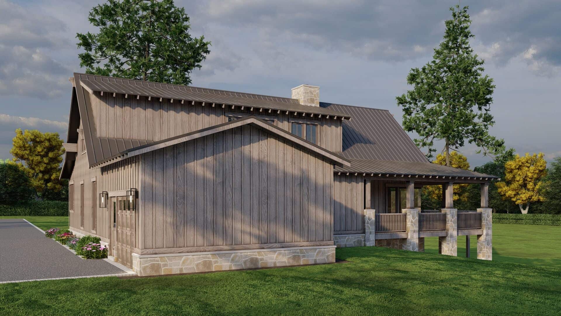 Left Side View of this 3-Bedroom,2706 Sq Ft Plan -193-1360