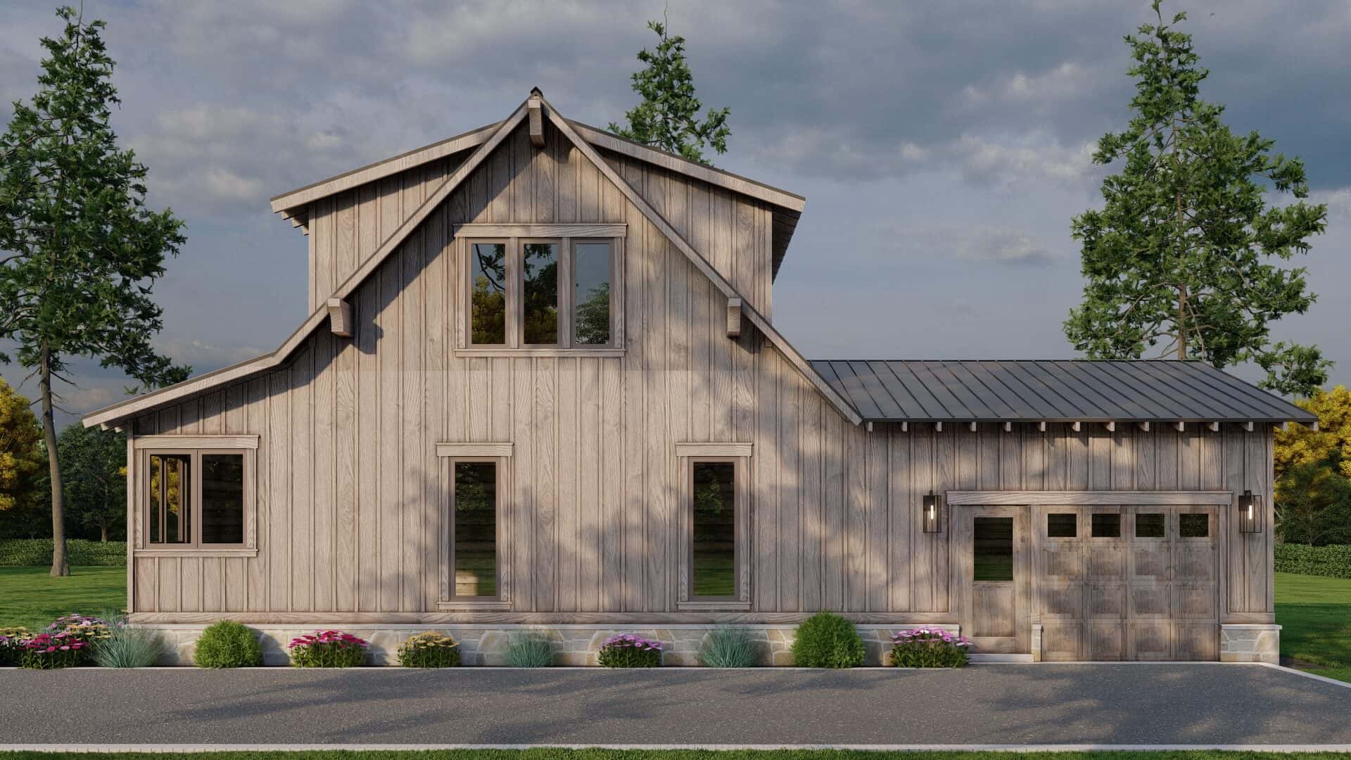 Rear View of this 3-Bedroom,2706 Sq Ft Plan -193-1360