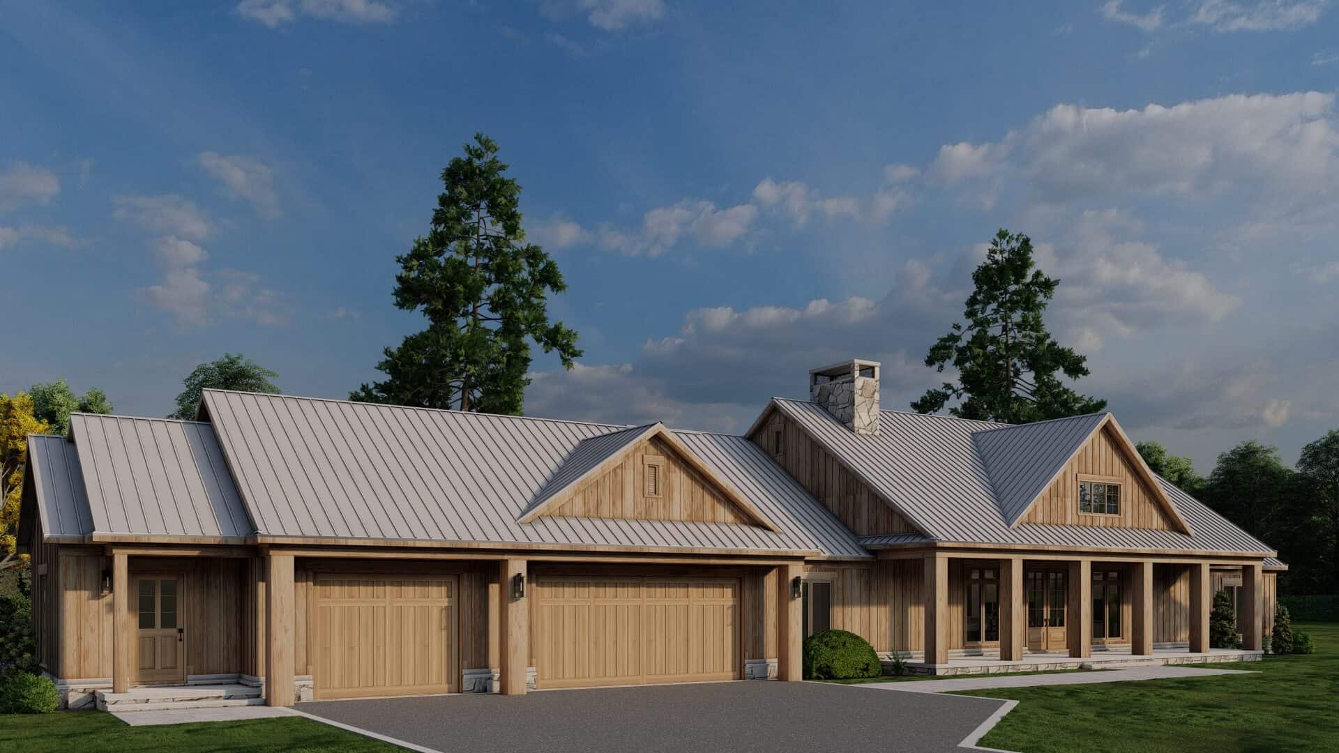 Front View of this 3-Bedroom,2283 Sq Ft Plan -193-1361