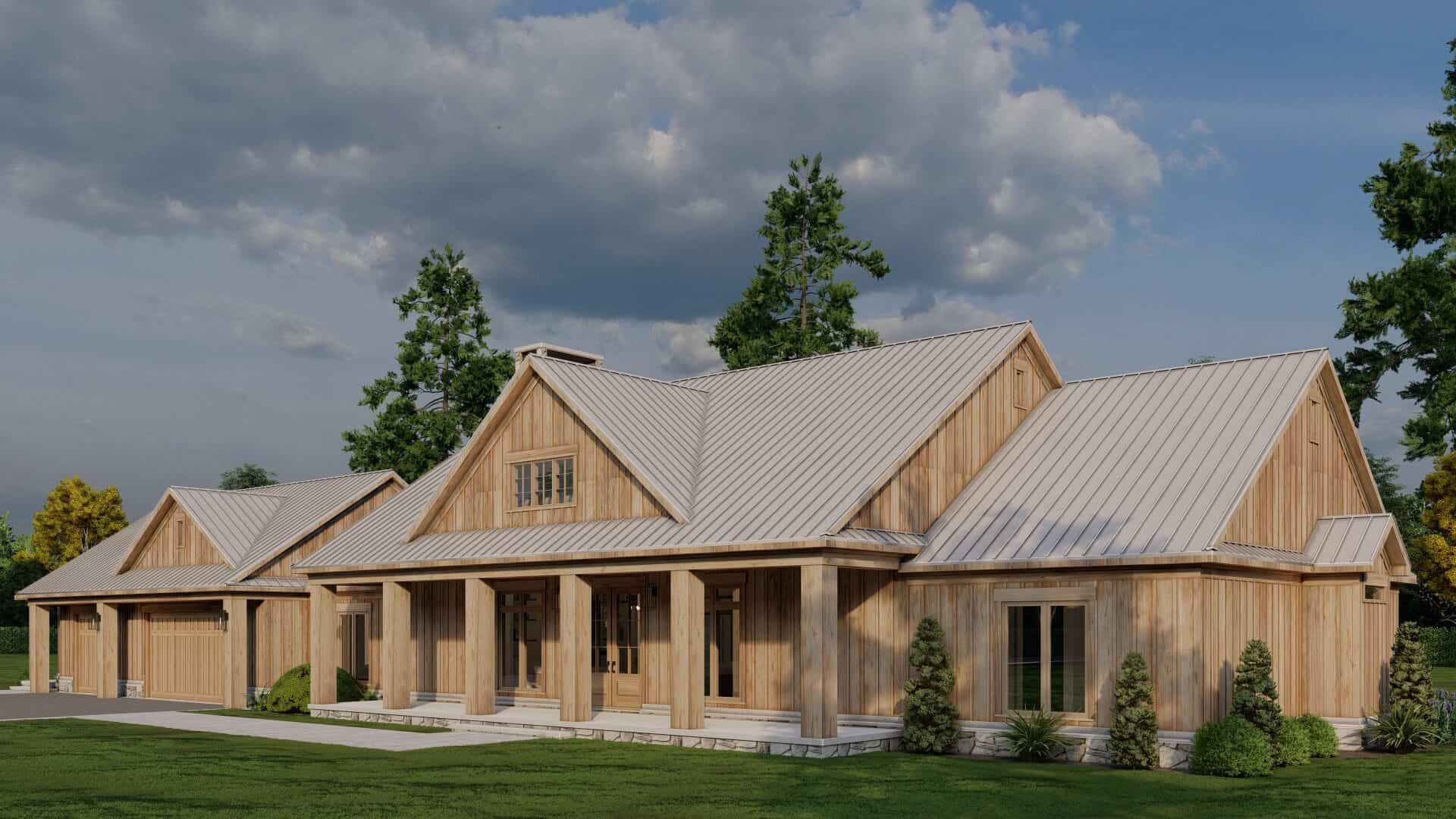 Right Side View of this 3-Bedroom,2283 Sq Ft Plan -193-1361