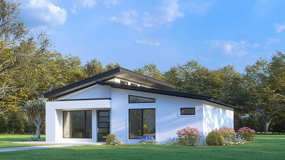 Right Side View of this 3-Bedroom,1074 Sq Ft Plan -193-1362