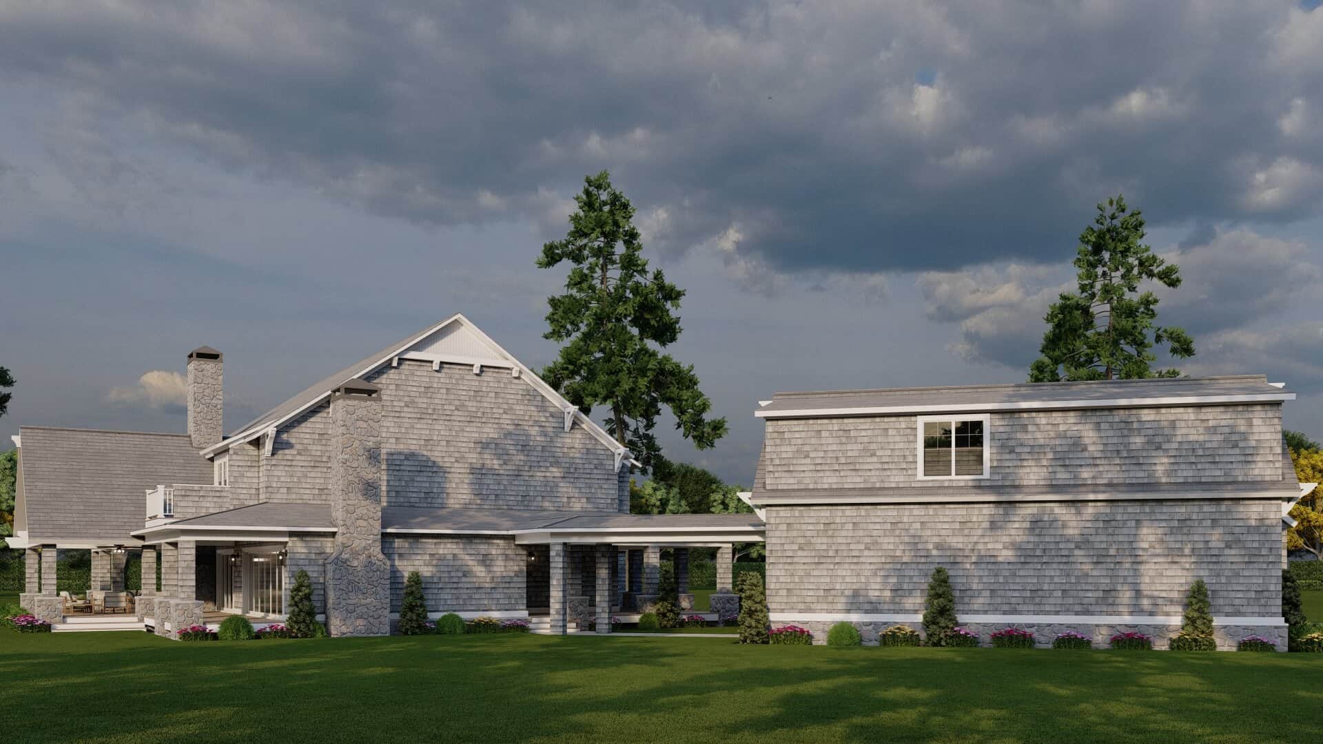 Rear View of this 6-Bedroom,5679 Sq Ft Plan -193-1363