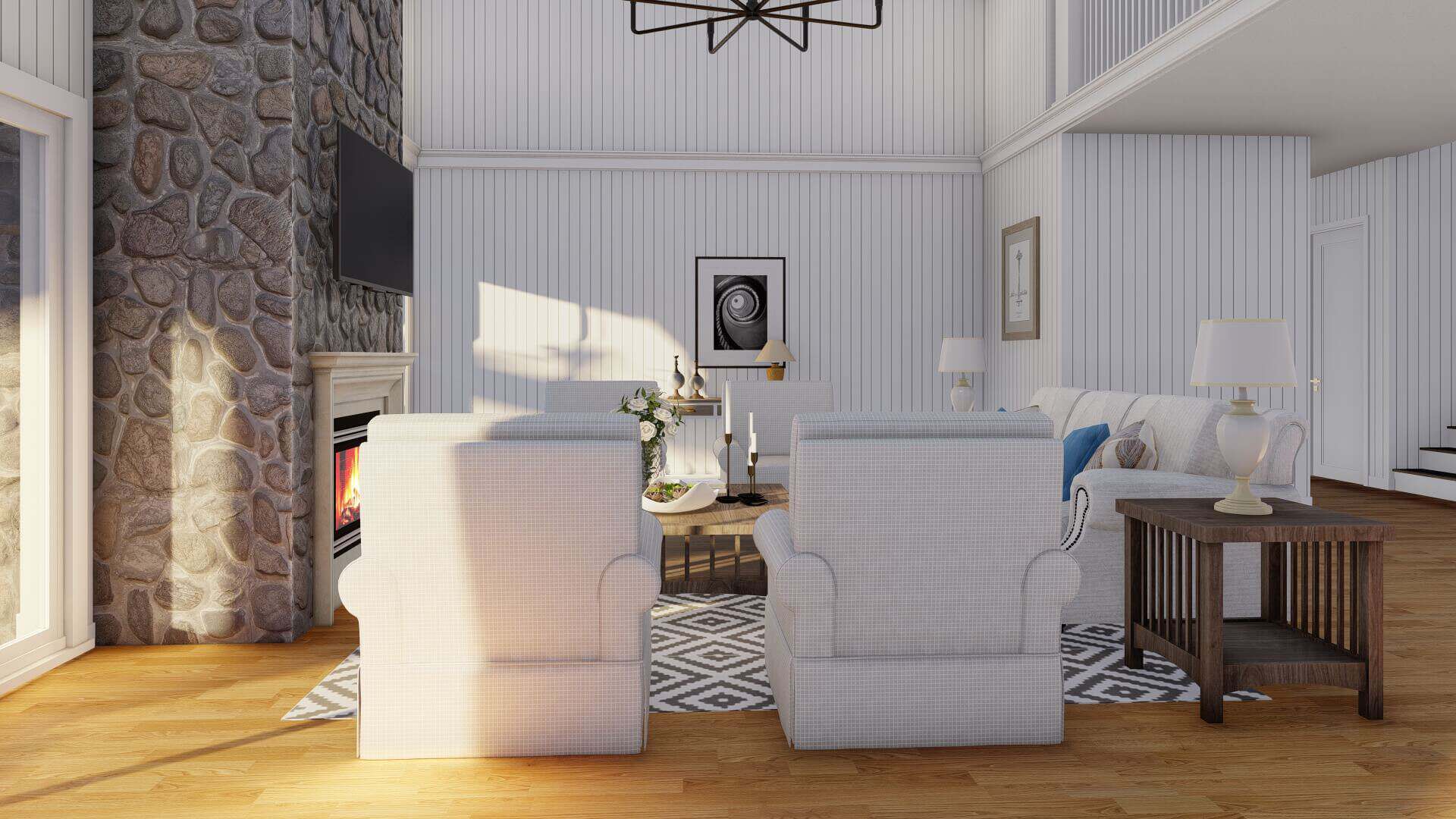 Great Room of this 6-Bedroom,5679 Sq Ft Plan -193-1363